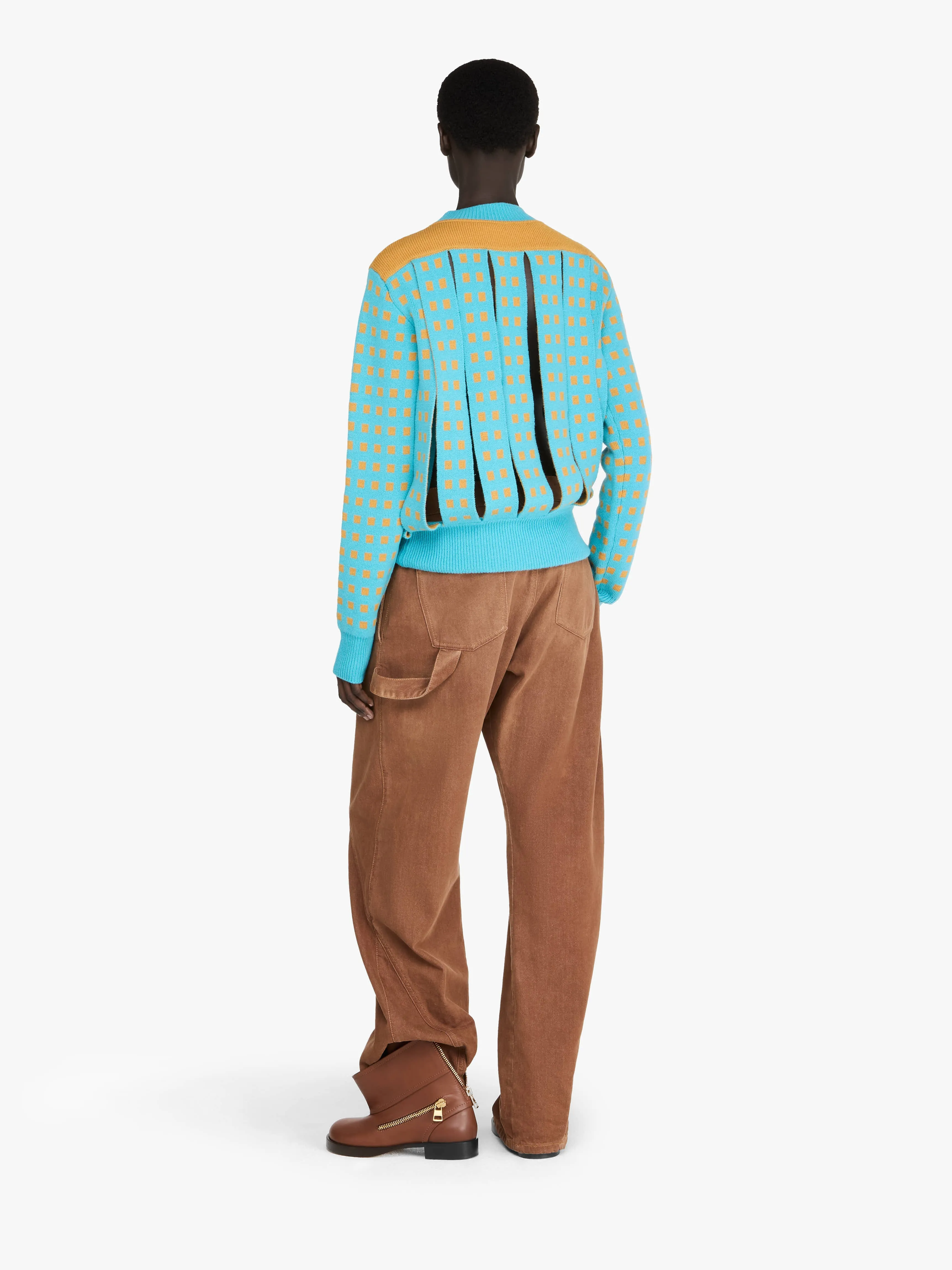 JACQUARD PANEL SLIT SWEATER sold by J.W. Anderson product image thumbnail 3