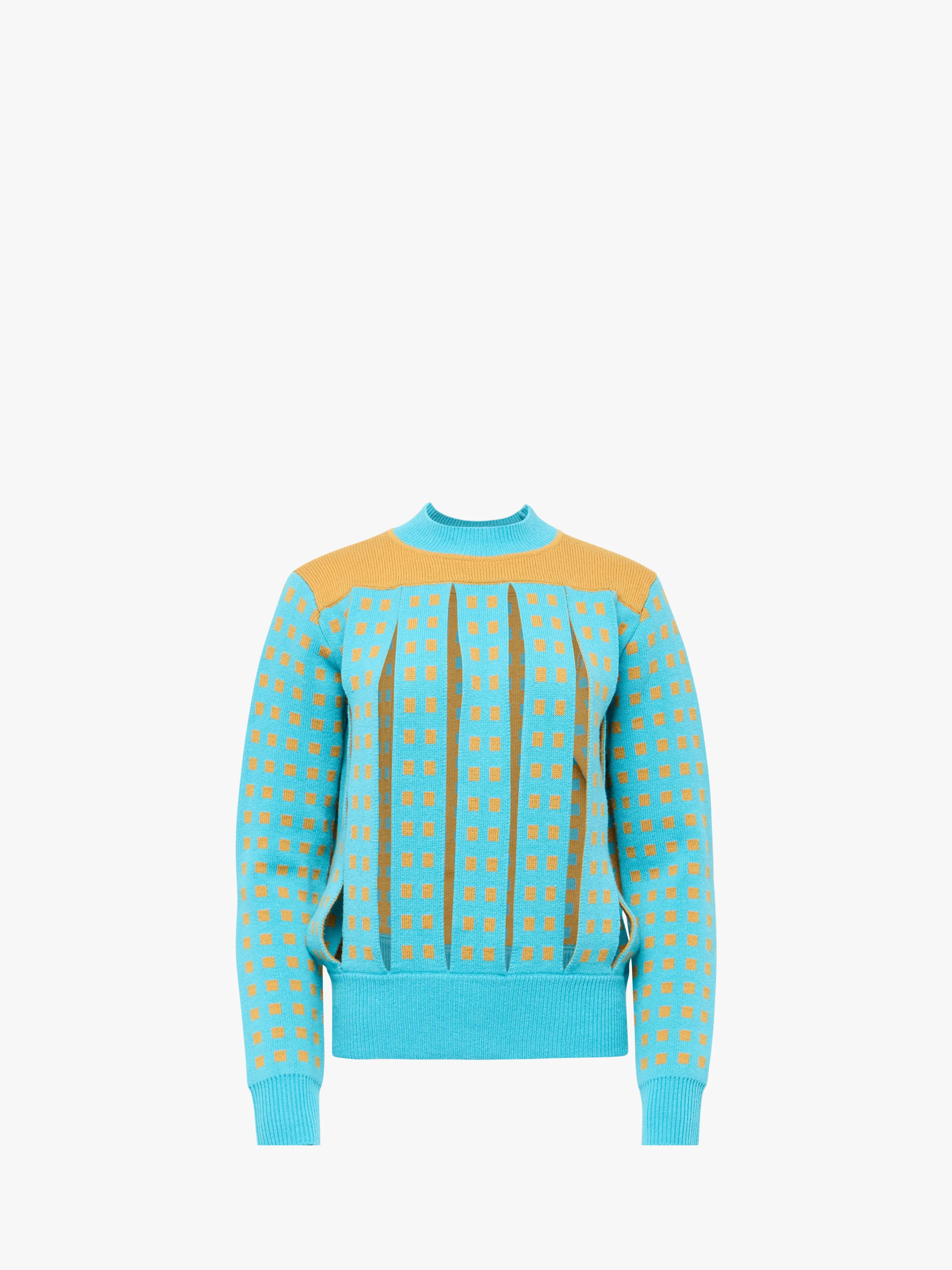 JACQUARD PANEL SLIT SWEATER sold by J.W. Anderson