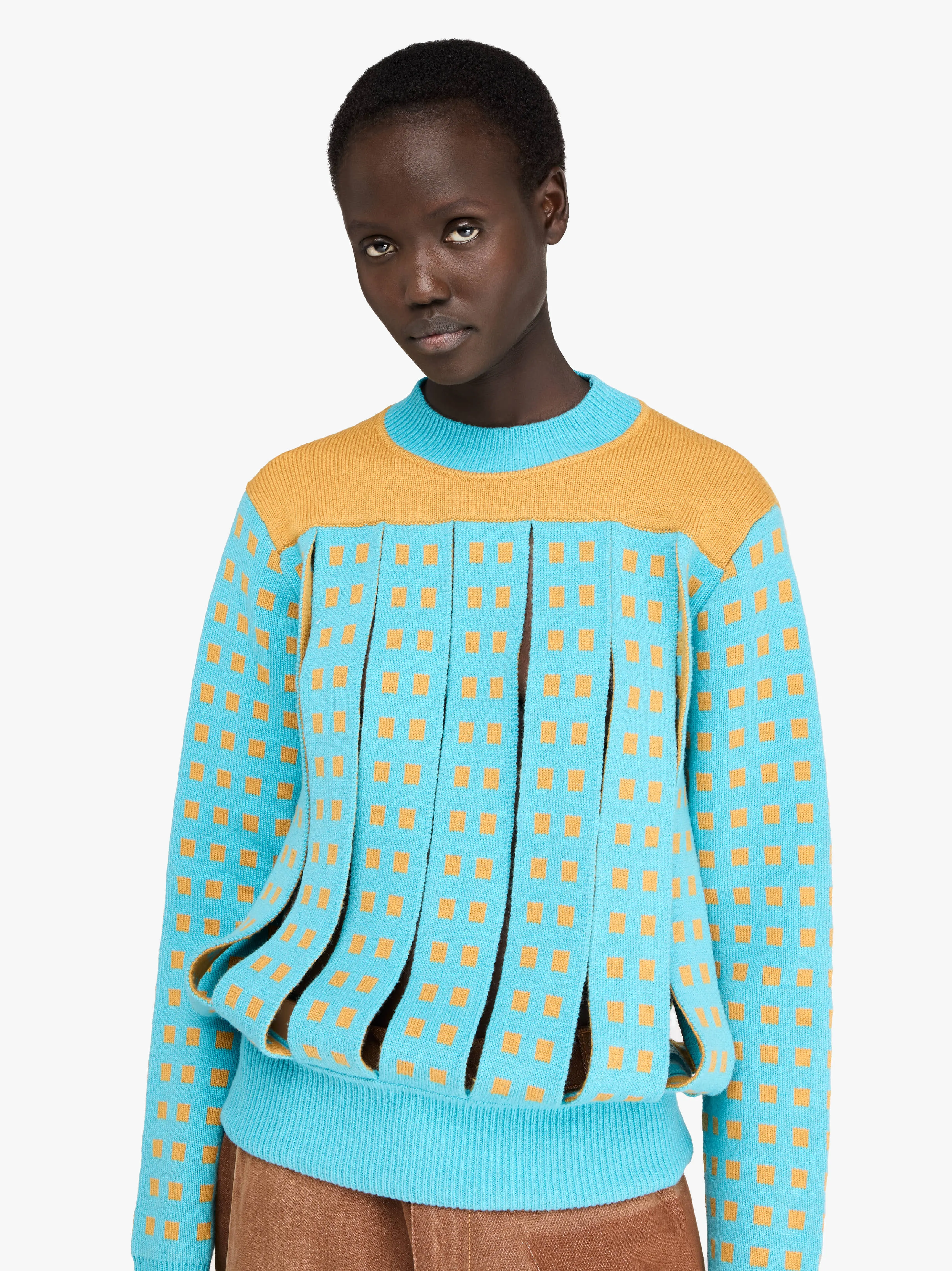 JACQUARD PANEL SLIT SWEATER sold by J.W. Anderson product image thumbnail 5