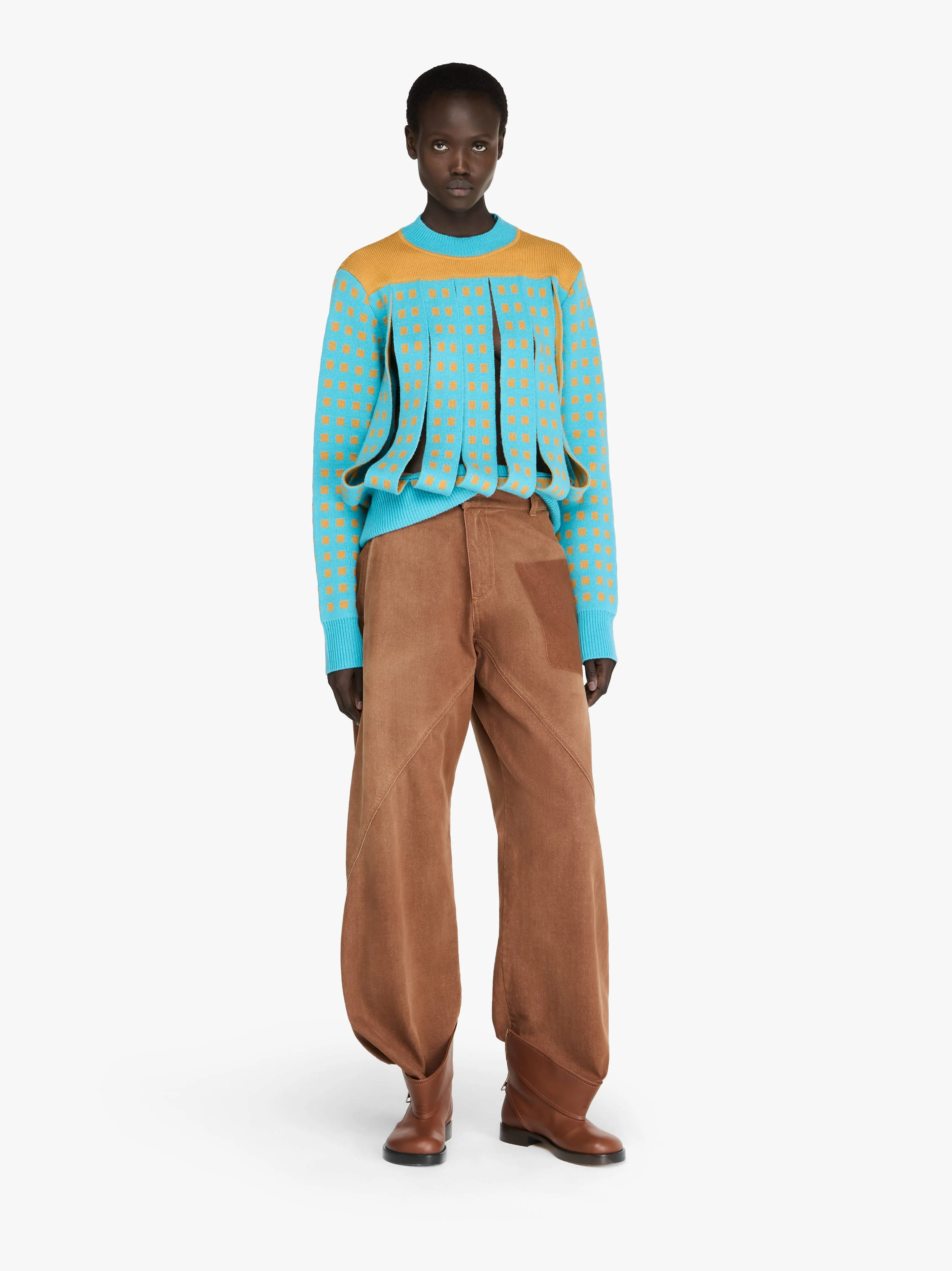 JACQUARD PANEL SLIT SWEATER sold by J.W. Anderson product image thumbnail 2