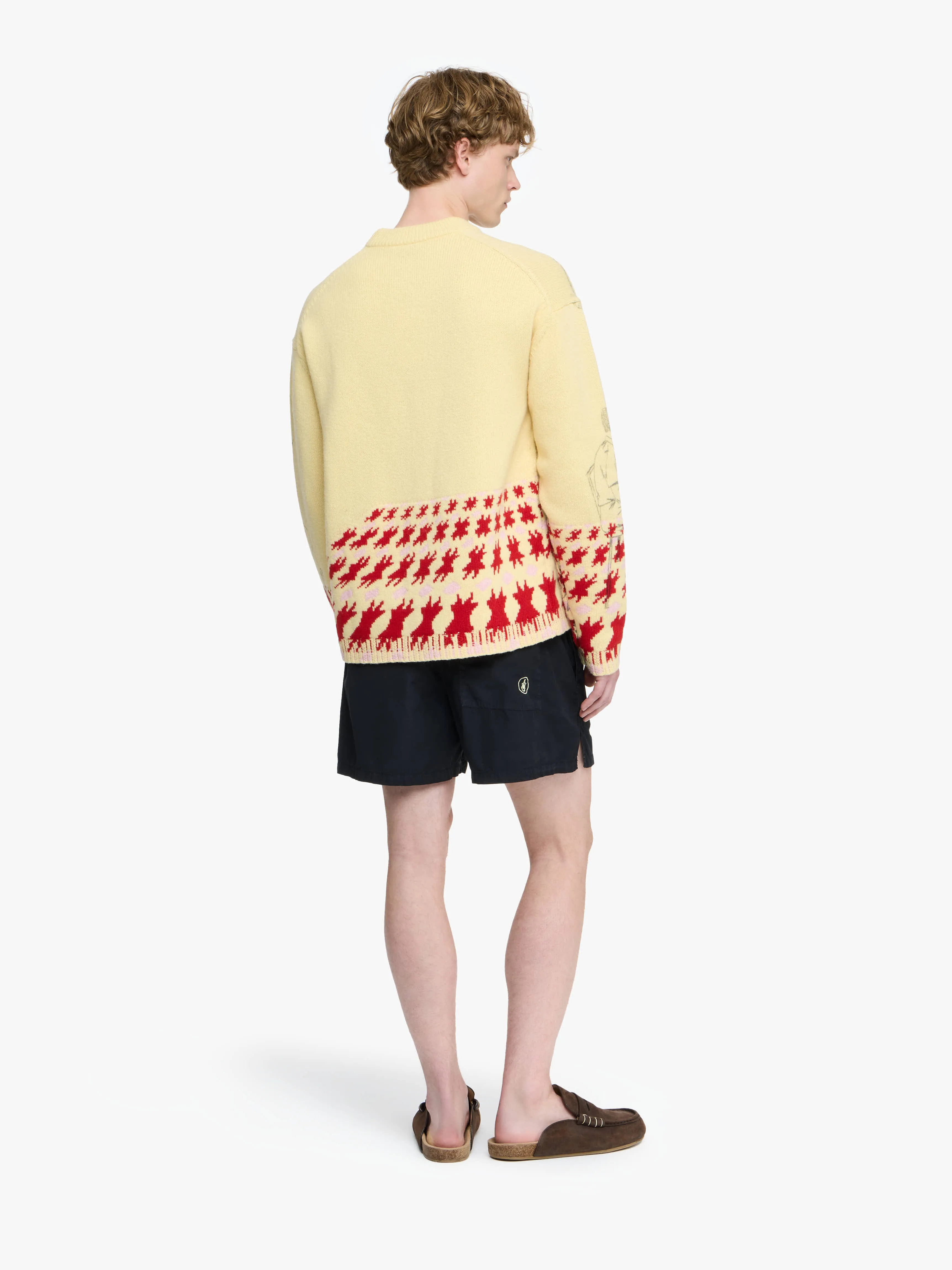 CONTRAST EMBROIDERY SHORTS sold by J.W. Anderson product image thumbnail 3