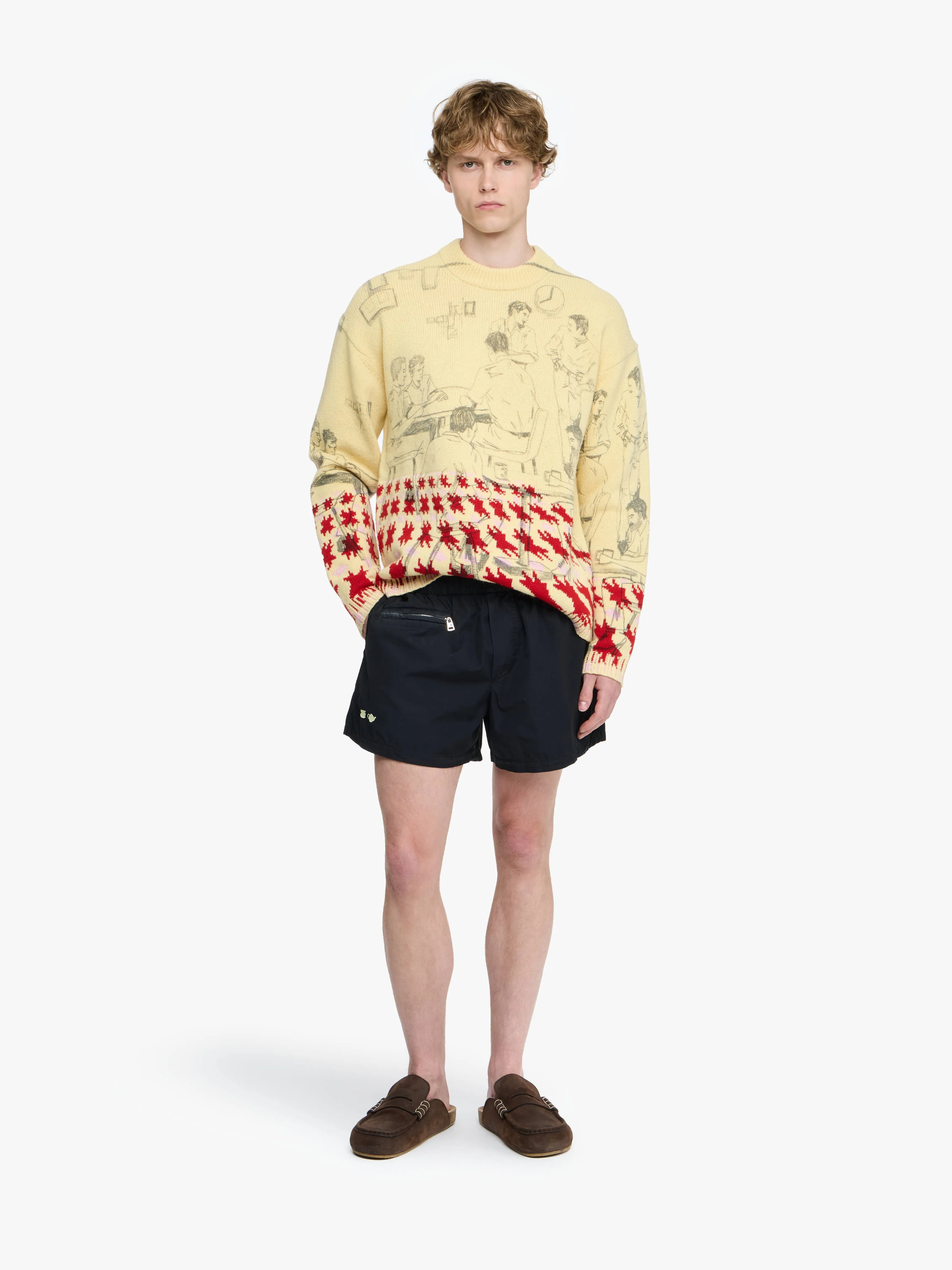 CONTRAST EMBROIDERY SHORTS sold by J.W. Anderson product image thumbnail 2