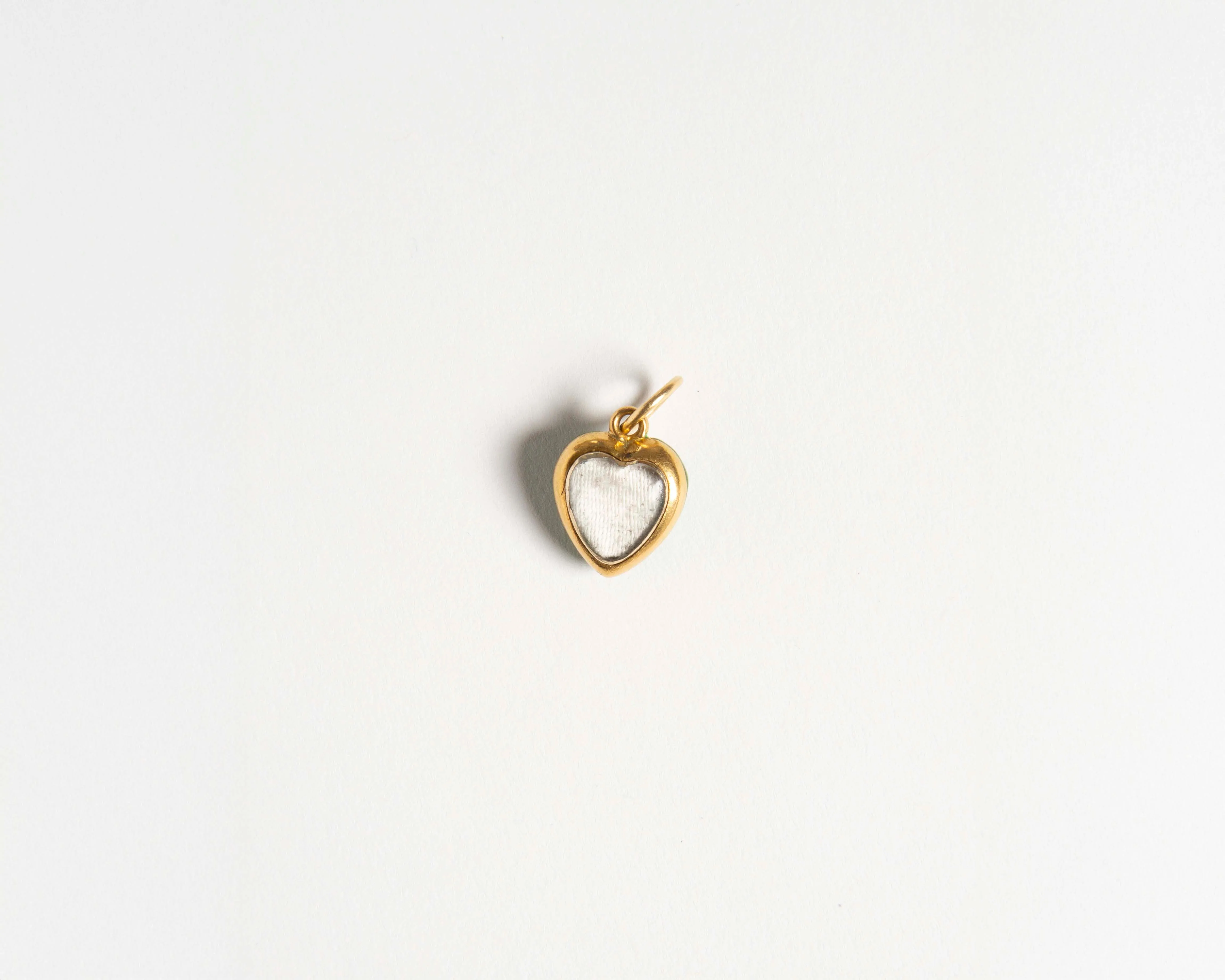 DIAMOND HEART PENDANT IN GREEN ENAMEL sold by J.W. Anderson product image thumbnail 2