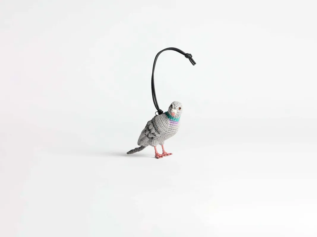 HAND-CROCHETED PIGEON CHARM sold by J.W. Anderson