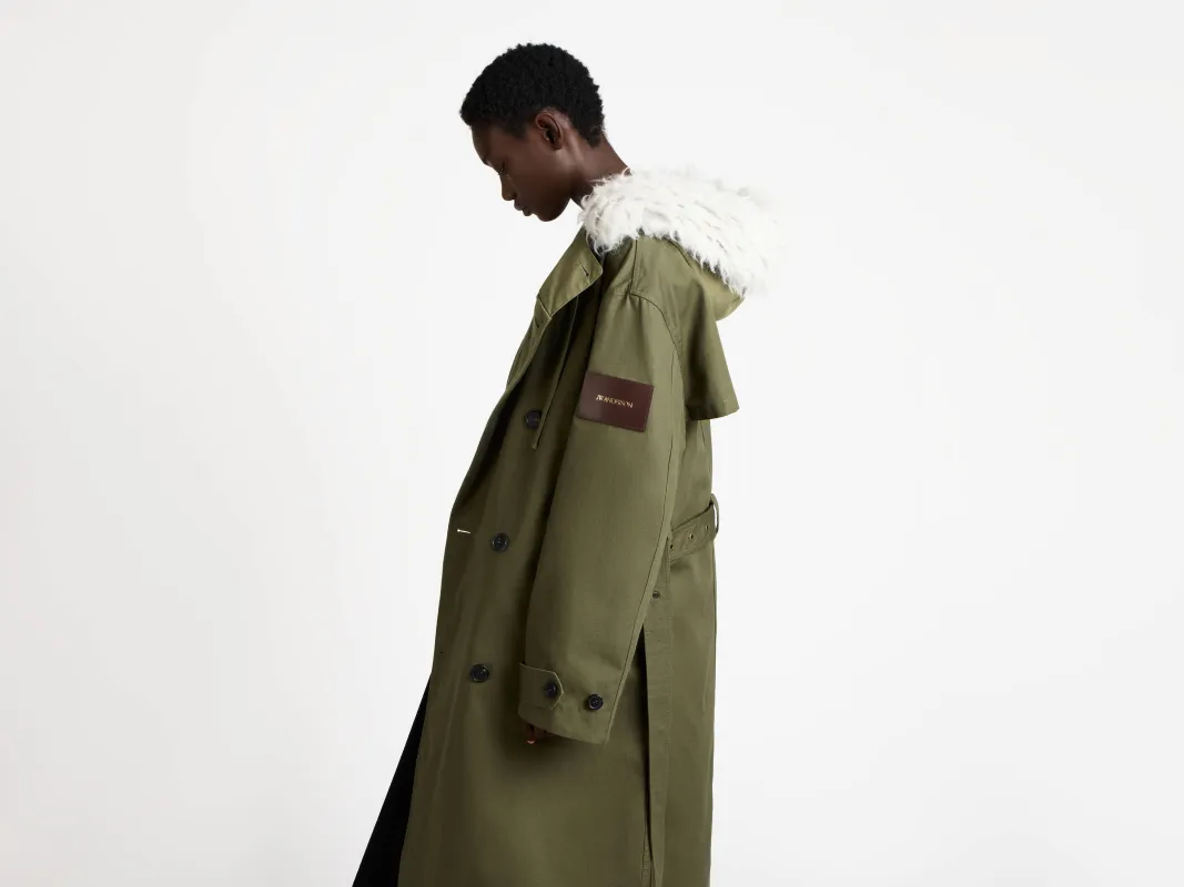 CL_DOUBLE BREASTED PARKA - HUNTER GREEN_CO0349PG1873 made by J.W. Anderson