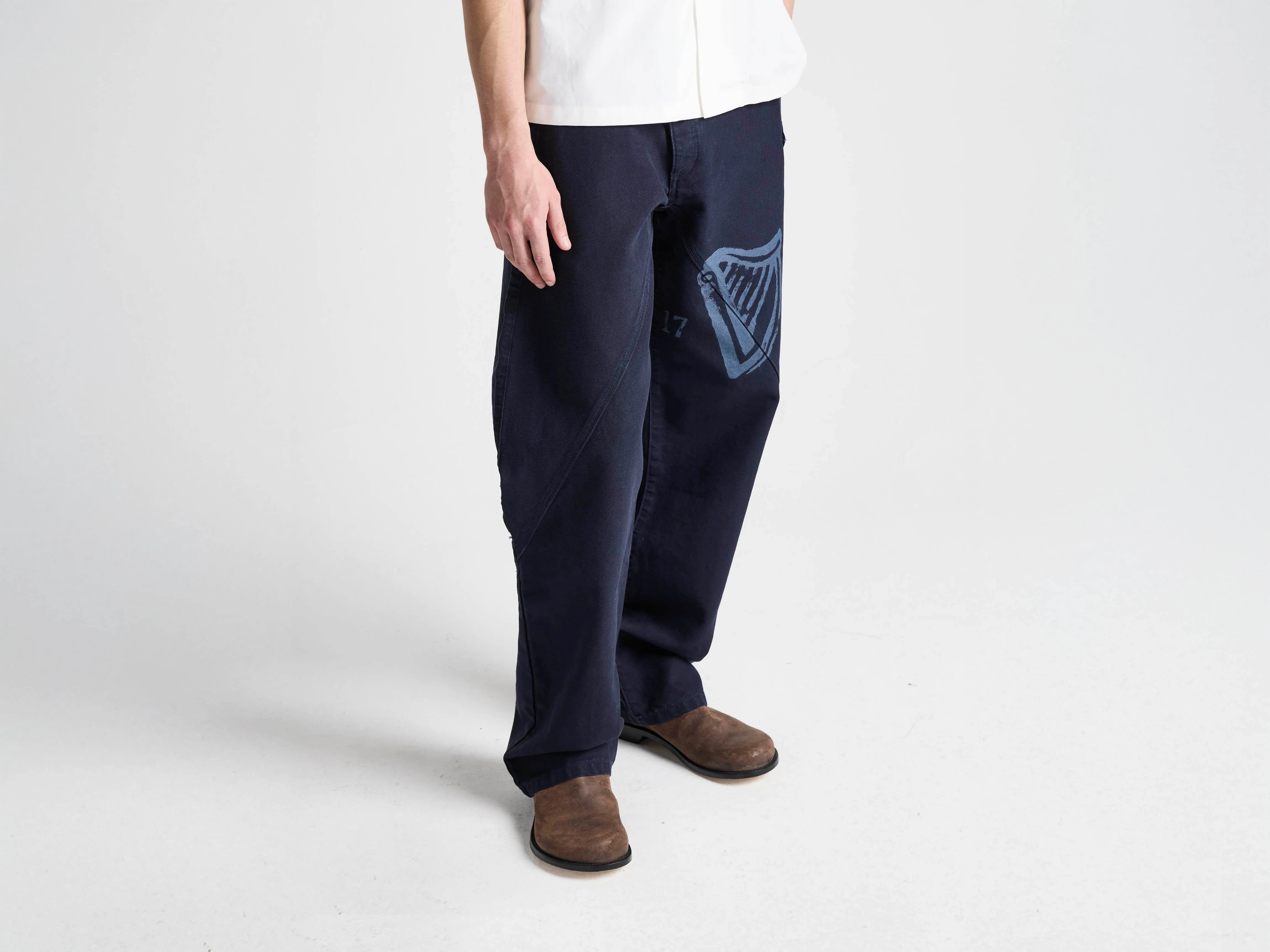 Unisex JW ANDERSON X GUINNESS WORKWEAR TROUSERS IN INDIGO sold by J.W. Anderson product image thumbnail 4