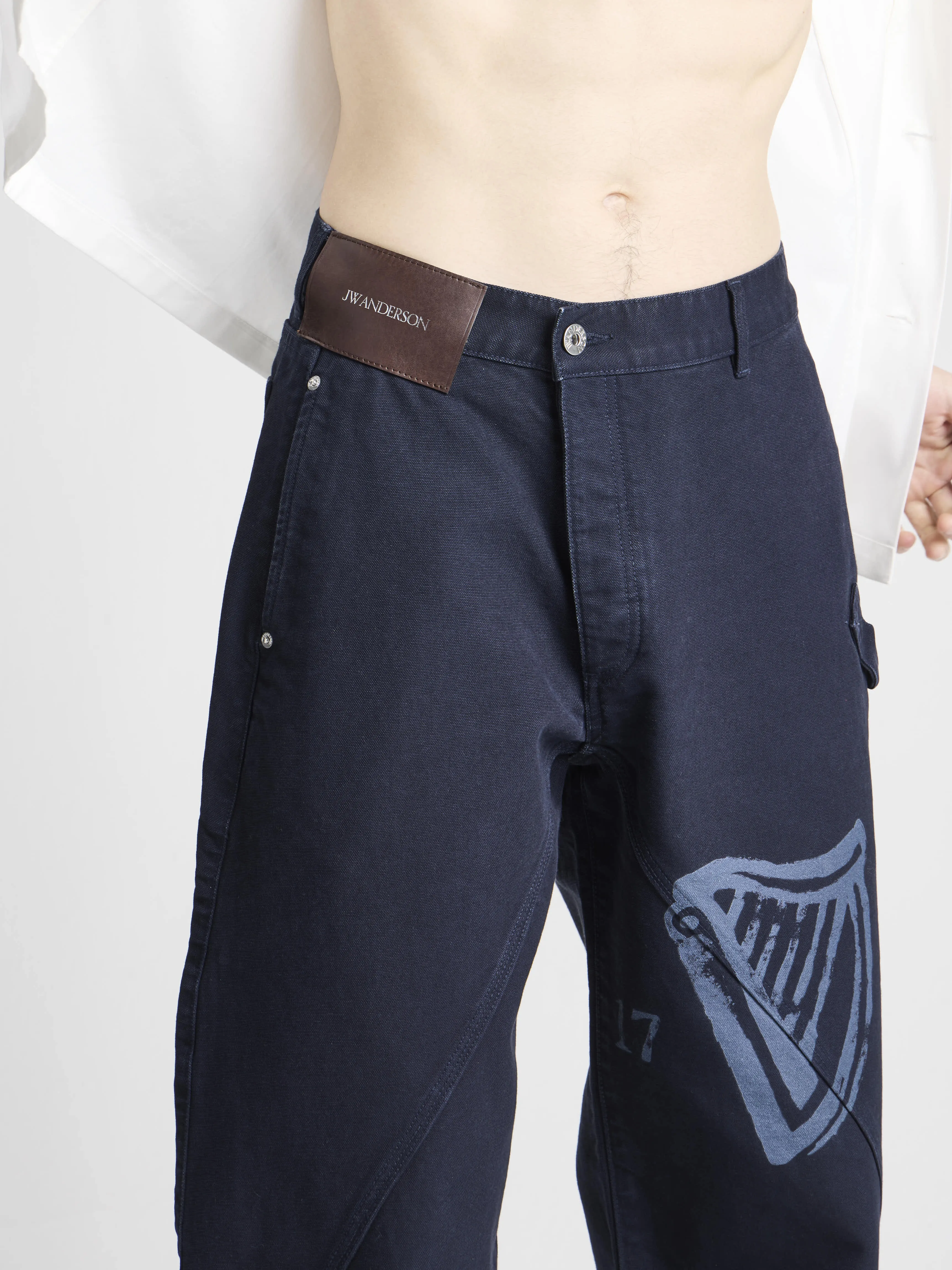 Unisex JW ANDERSON X GUINNESS WORKWEAR TROUSERS IN INDIGO sold by J.W. Anderson product image thumbnail 2