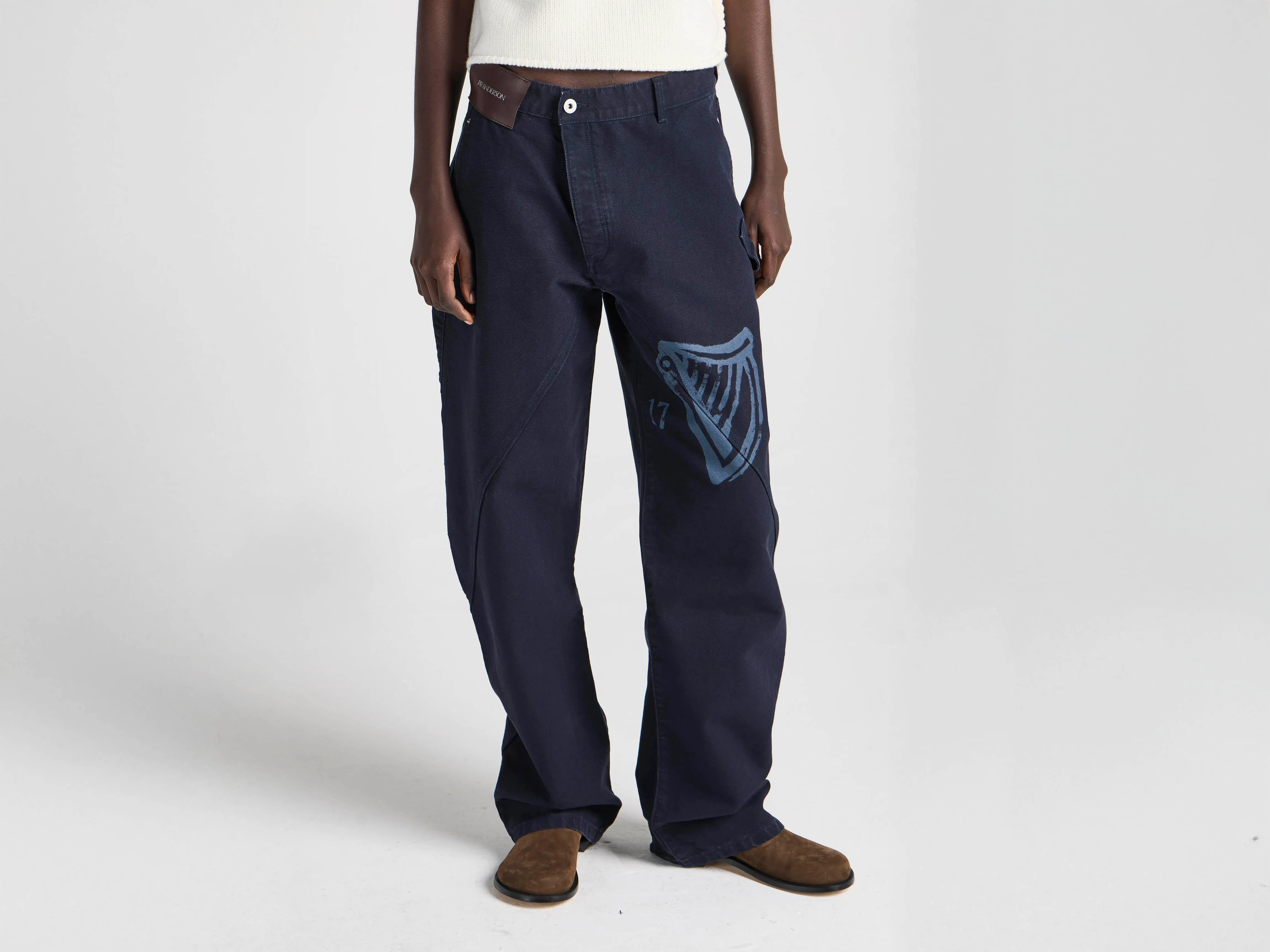Unisex JW ANDERSON X GUINNESS WORKWEAR TROUSERS IN INDIGO sold by J.W. Anderson product image thumbnail 5