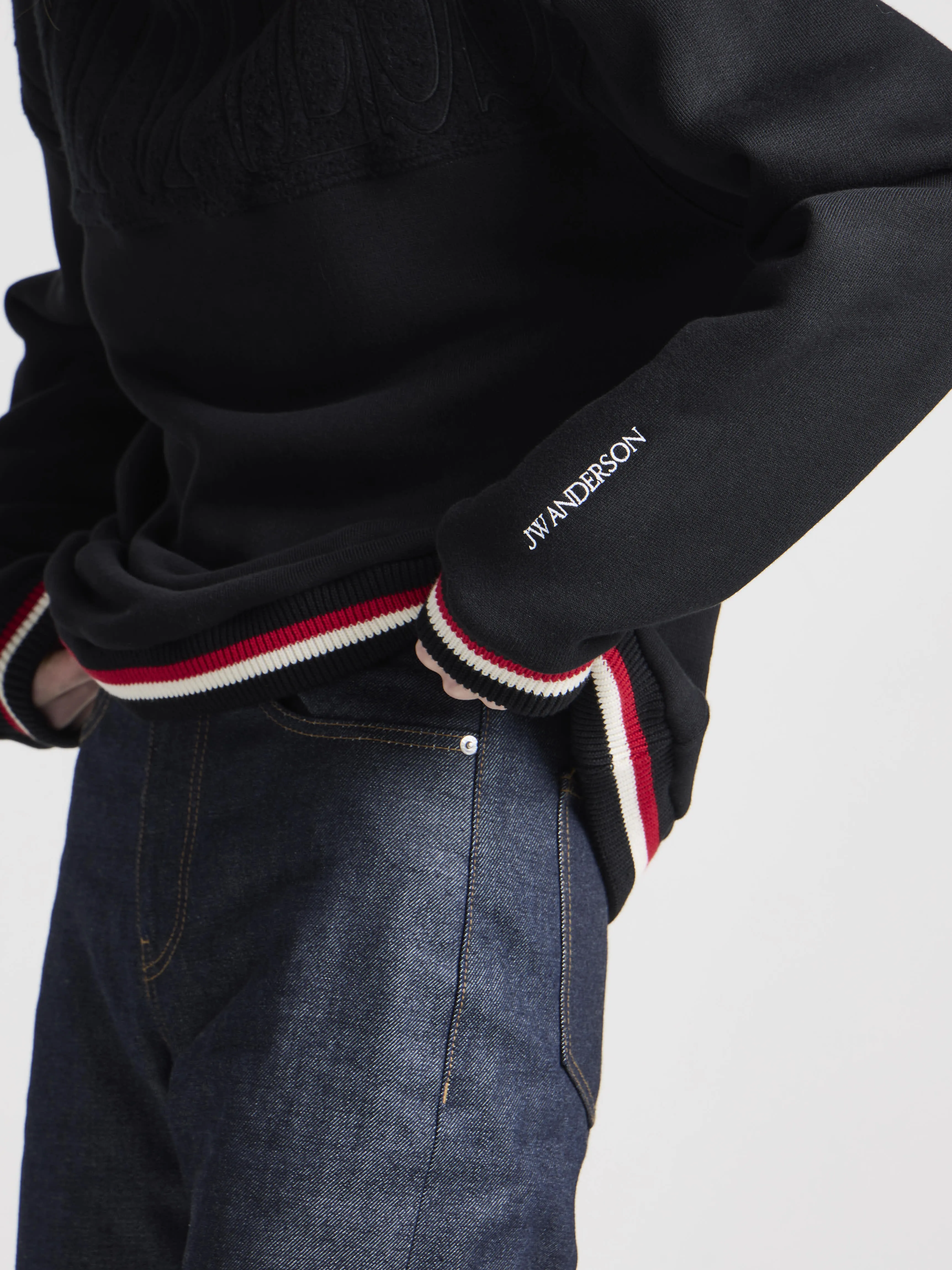Unisex JW ANDERSON X GUINNESS CREWNECK SWEATSHIRT IN BLACK sold by J.W. Anderson product image thumbnail 4