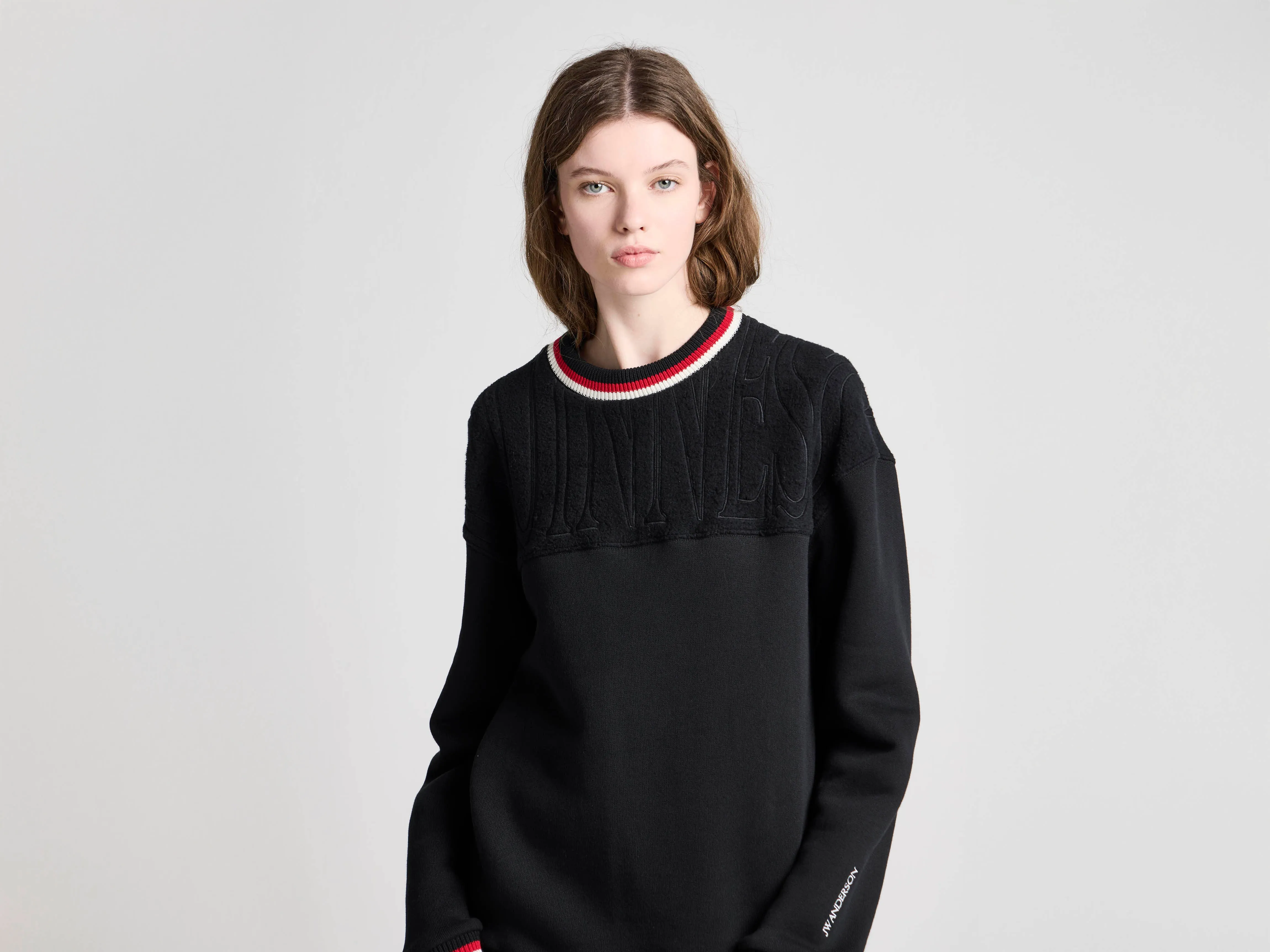 Unisex JW ANDERSON X GUINNESS CREWNECK SWEATSHIRT IN BLACK sold by J.W. Anderson product image thumbnail 2
