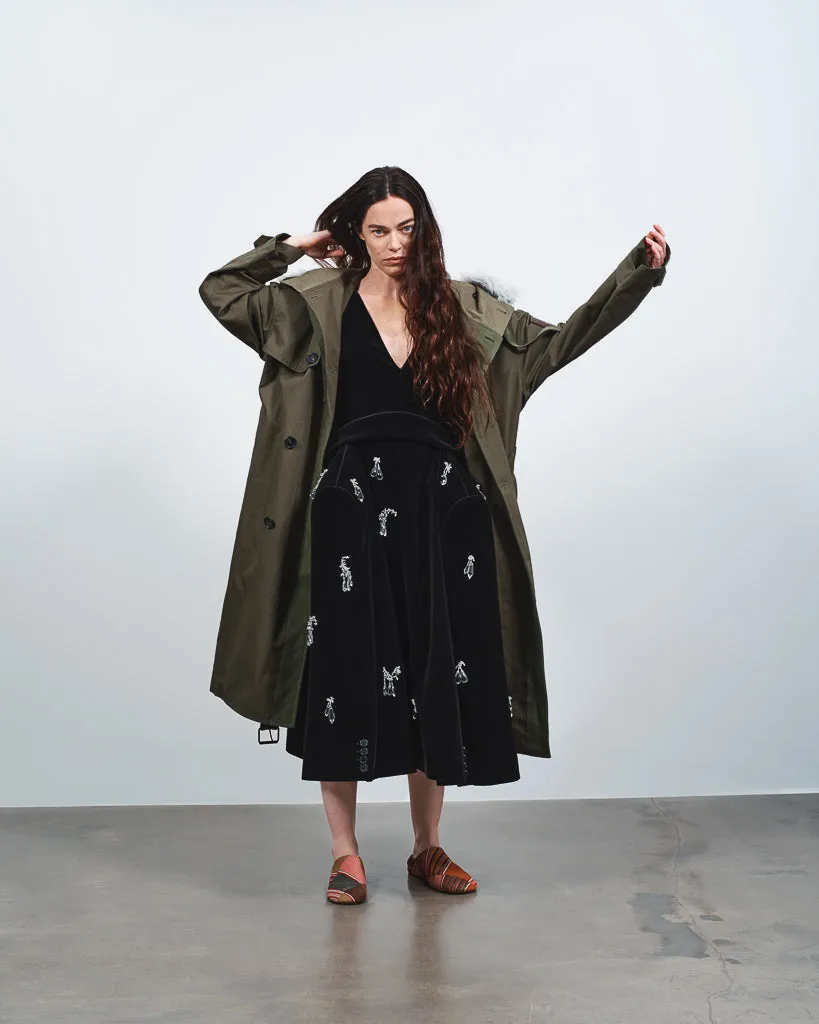 WOMENS DOUBLE BREASTED PARKA IN HUNTER GREEN sold by J.W. Anderson product image thumbnail 2