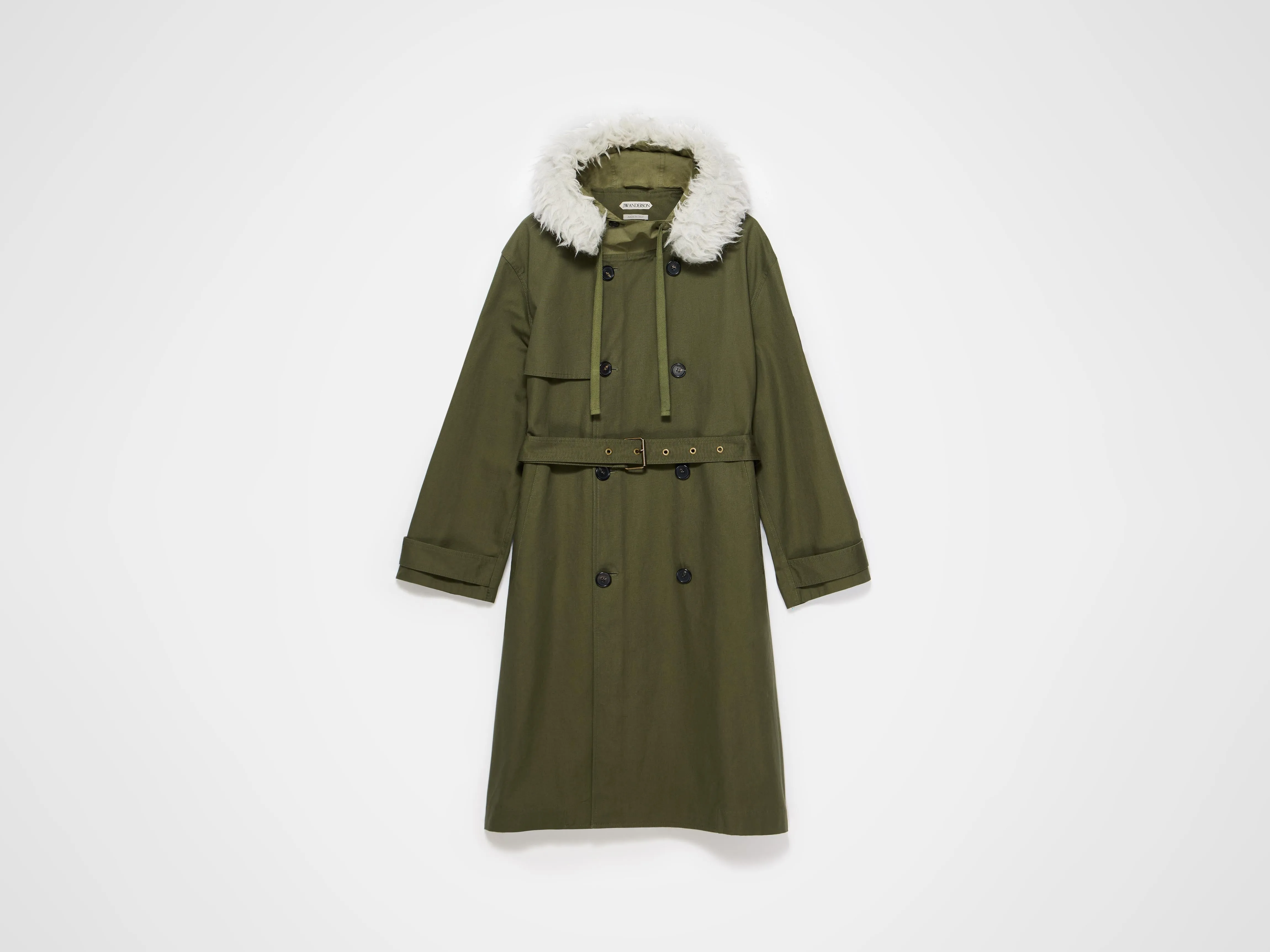 WOMENS DOUBLE BREASTED PARKA IN HUNTER GREEN sold by J.W. Anderson product image thumbnail 5