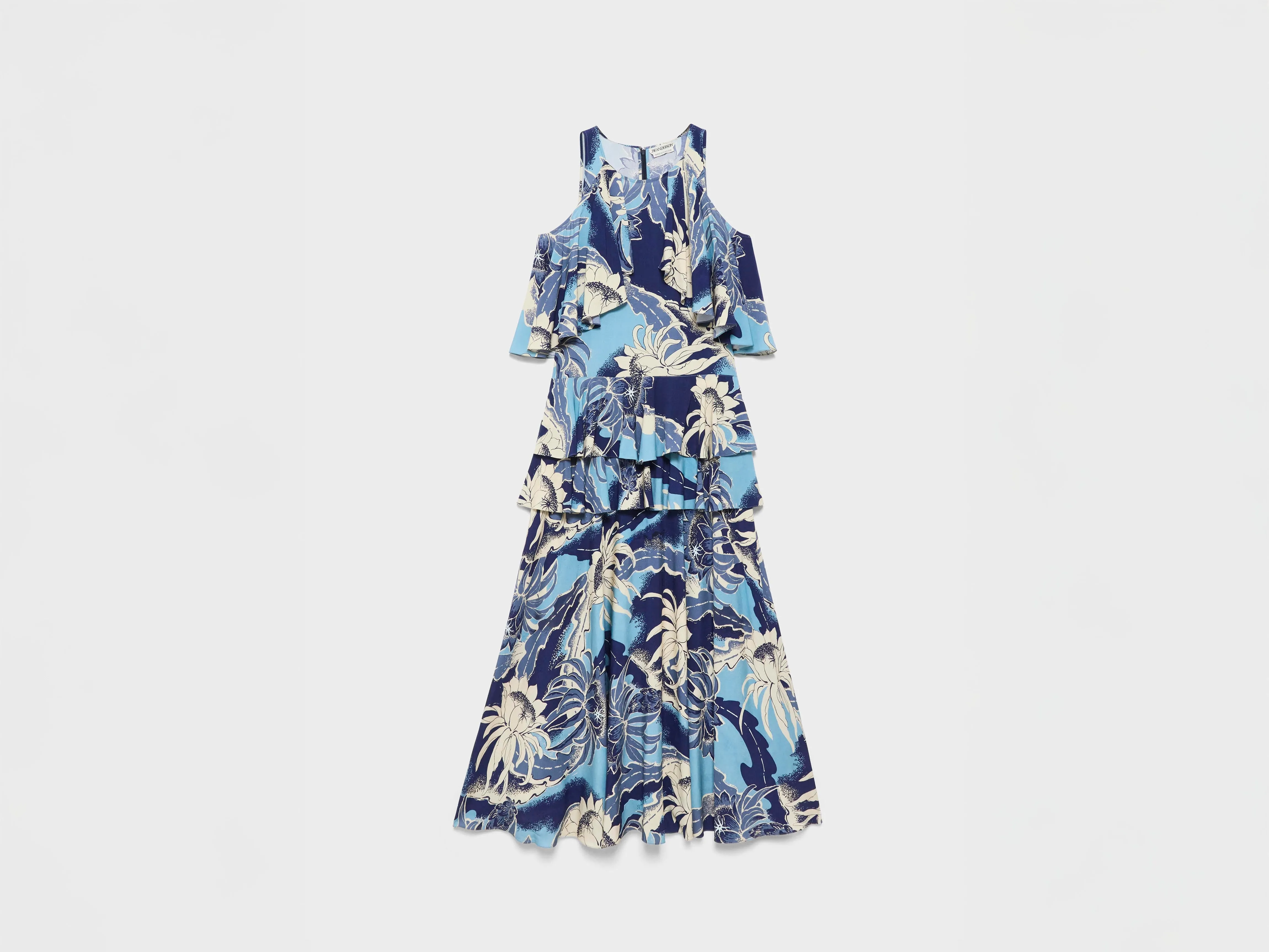 WOMENS RUFFLE DRESS IN SAPPHIRE BLUE sold by J.W. Anderson product image thumbnail 5