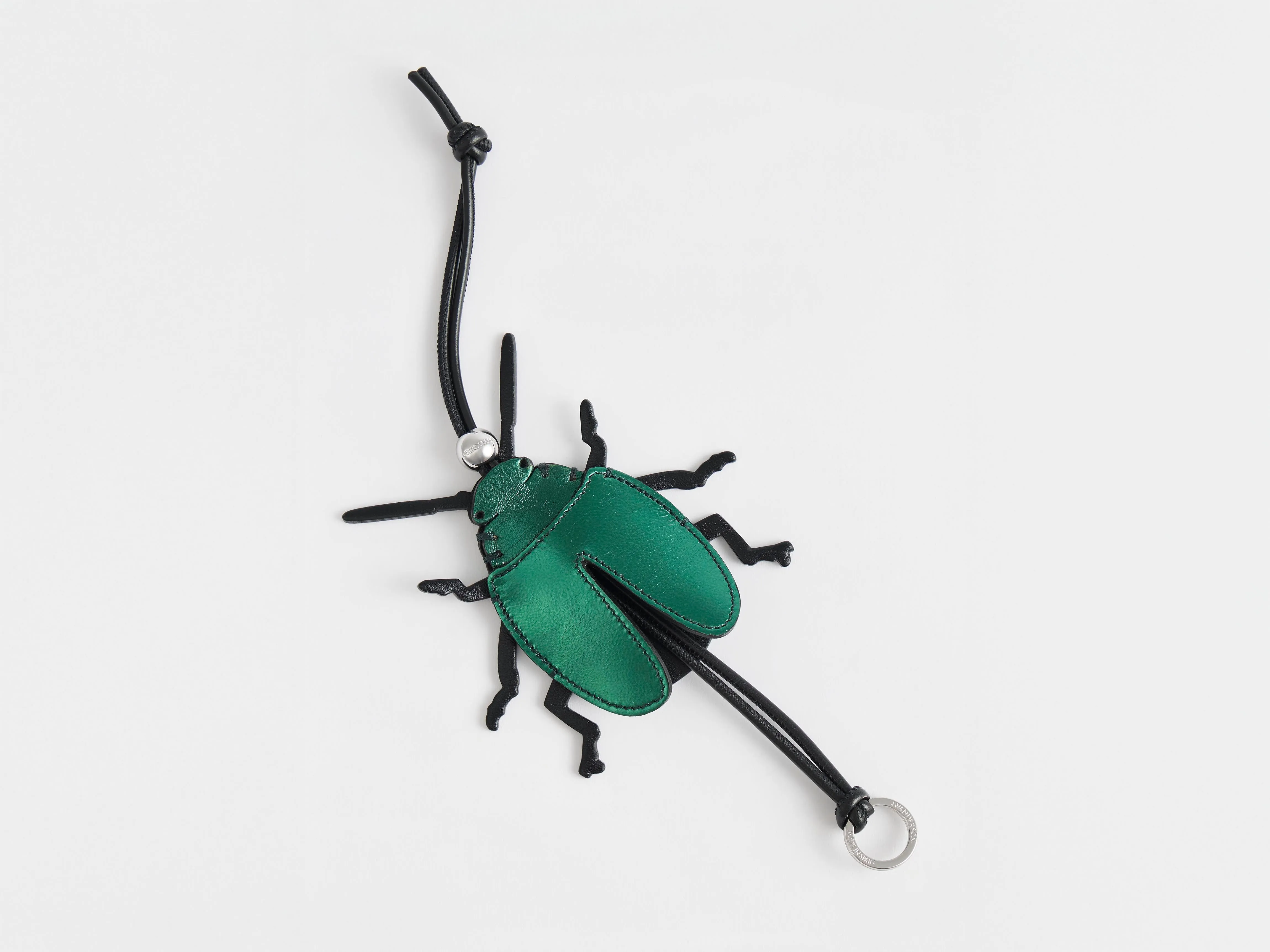 LEATHER BEETLE CHARM IN GREEN & BLACK sold by J.W. Anderson product image thumbnail 2