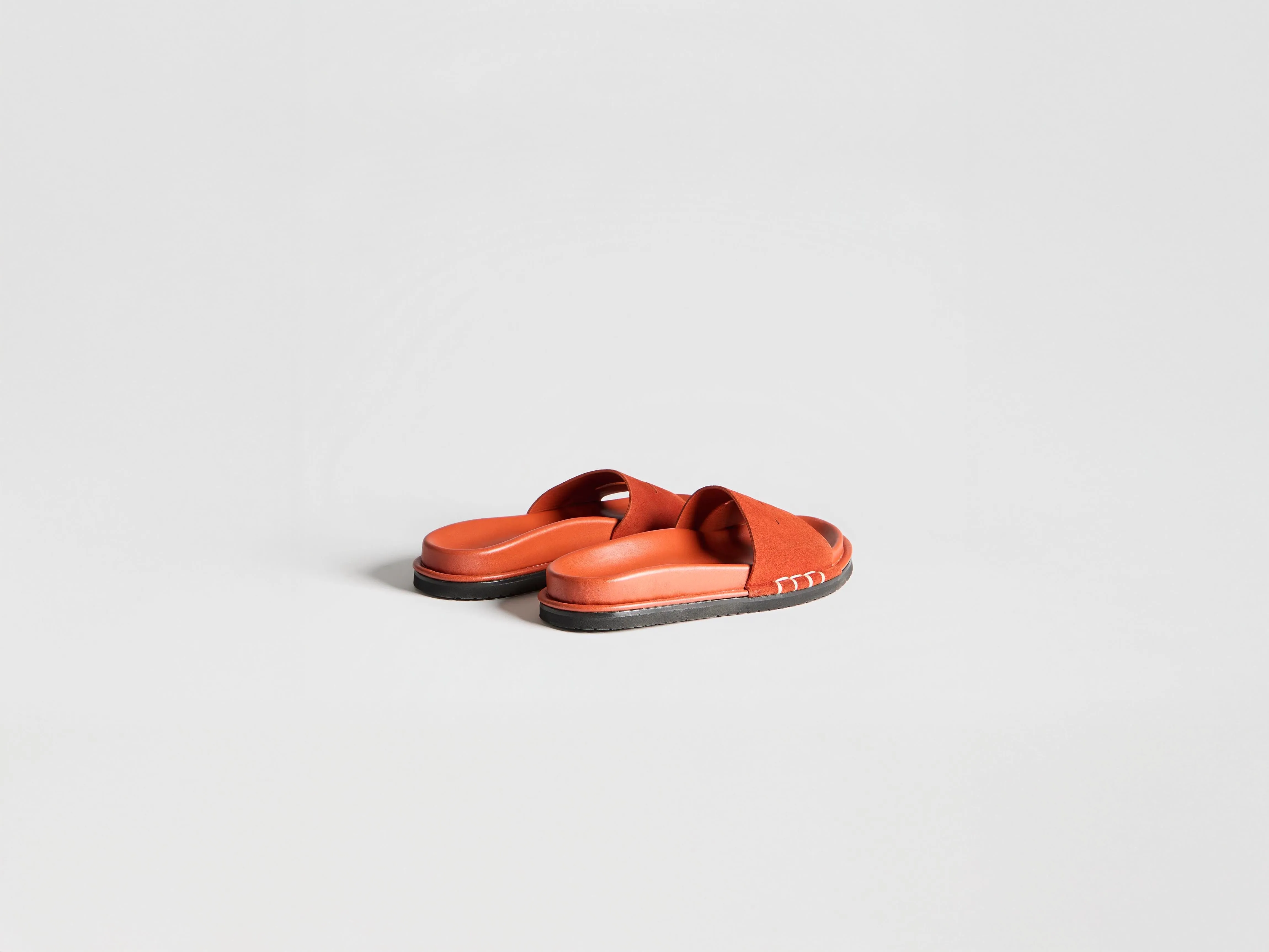 WOMENS FUSSBETT LOAFER SUEDE SLIDES IN RUST sold by J.W. Anderson product image thumbnail 4
