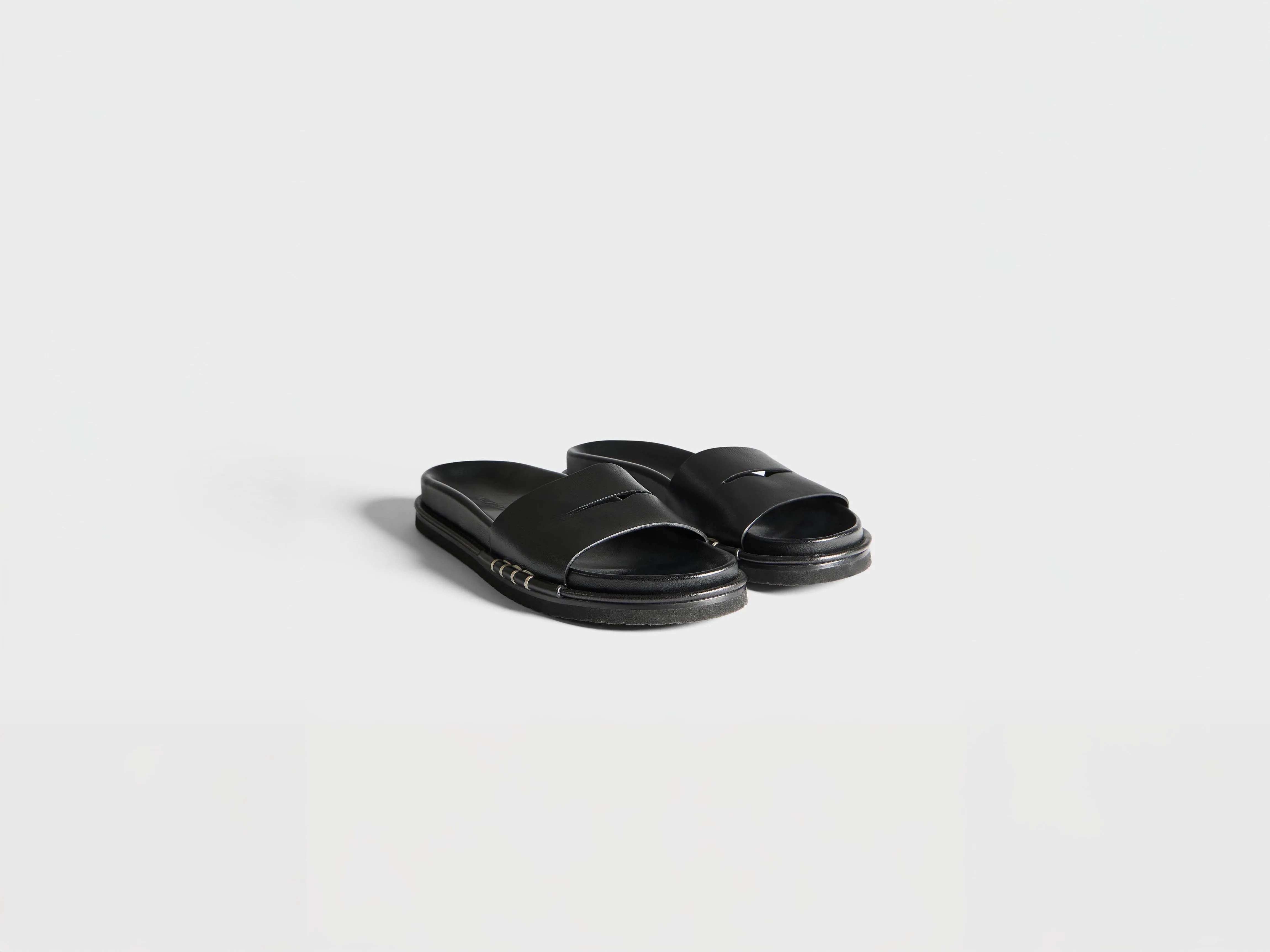 WOMENS FUSSBETT LOAFER LEATHER SLIDES IN BLACK sold by J.W. Anderson product image thumbnail 4