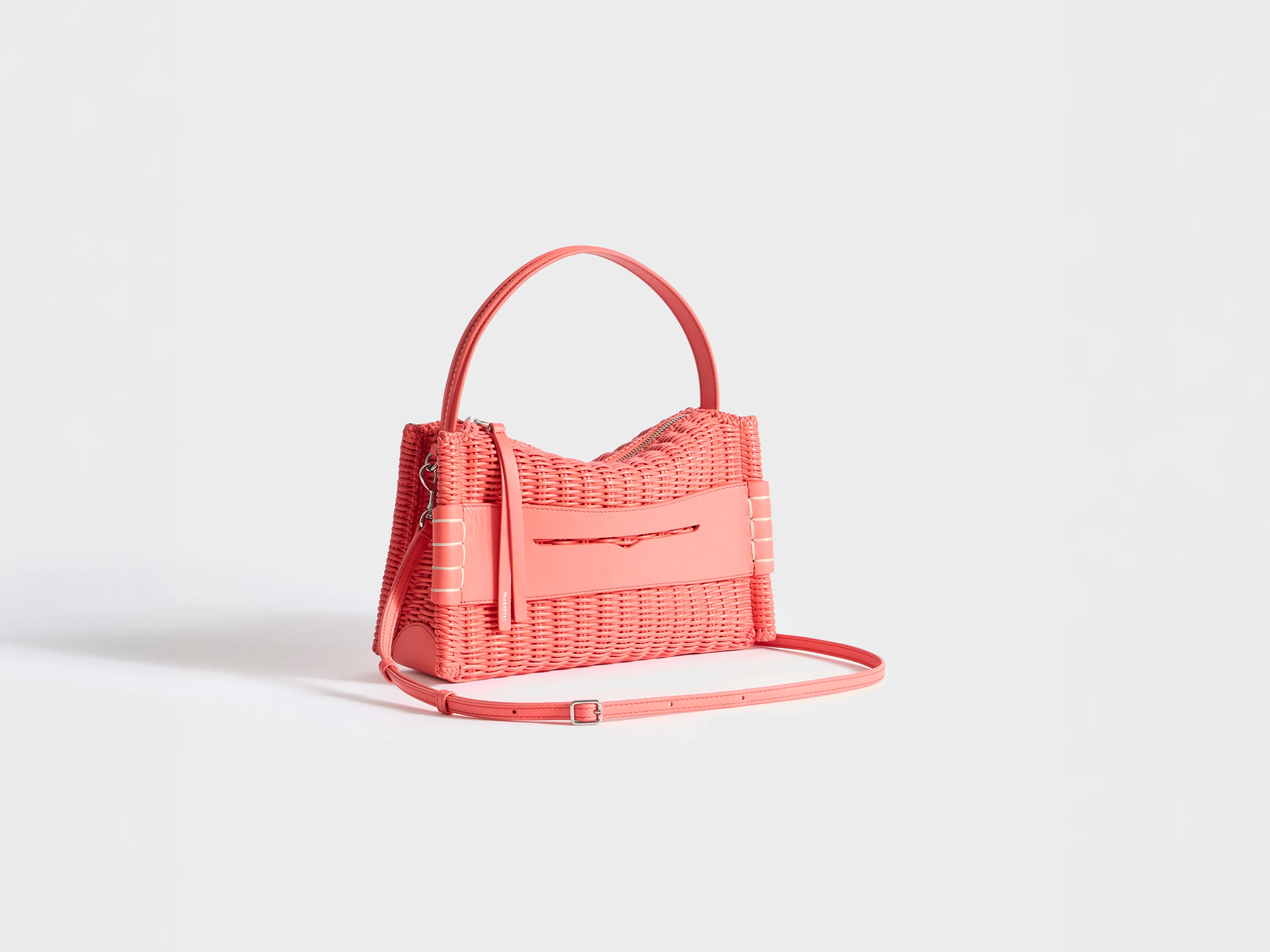 LOAFER BAG IN CORAL WOVEN LEATHER sold by J.W. Anderson