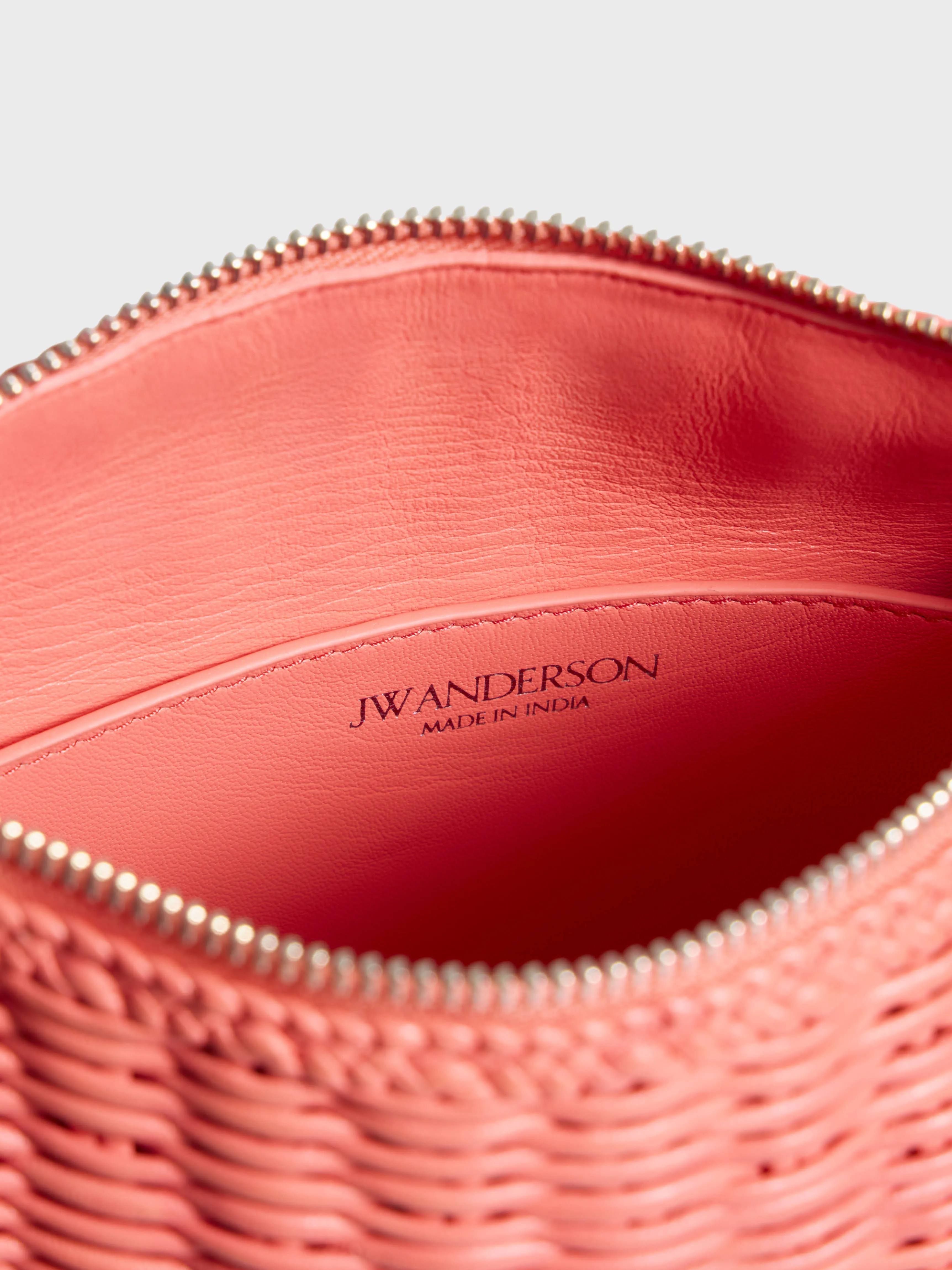 LOAFER BAG IN CORAL WOVEN LEATHER sold by J.W. Anderson product image thumbnail 3
