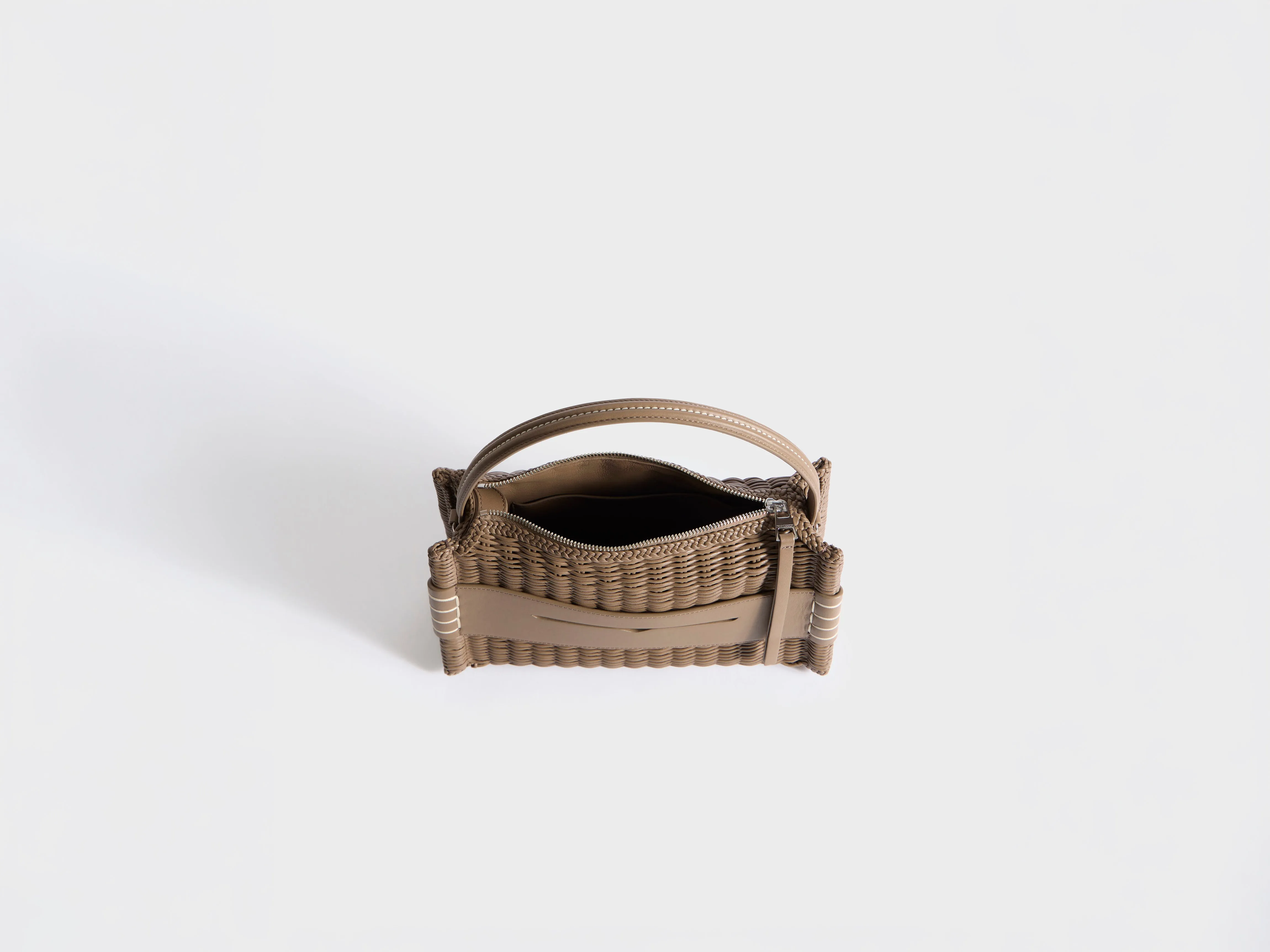 LOAFER BAG IN TAUPE WOVEN LEATHER sold by J.W. Anderson product image thumbnail 4