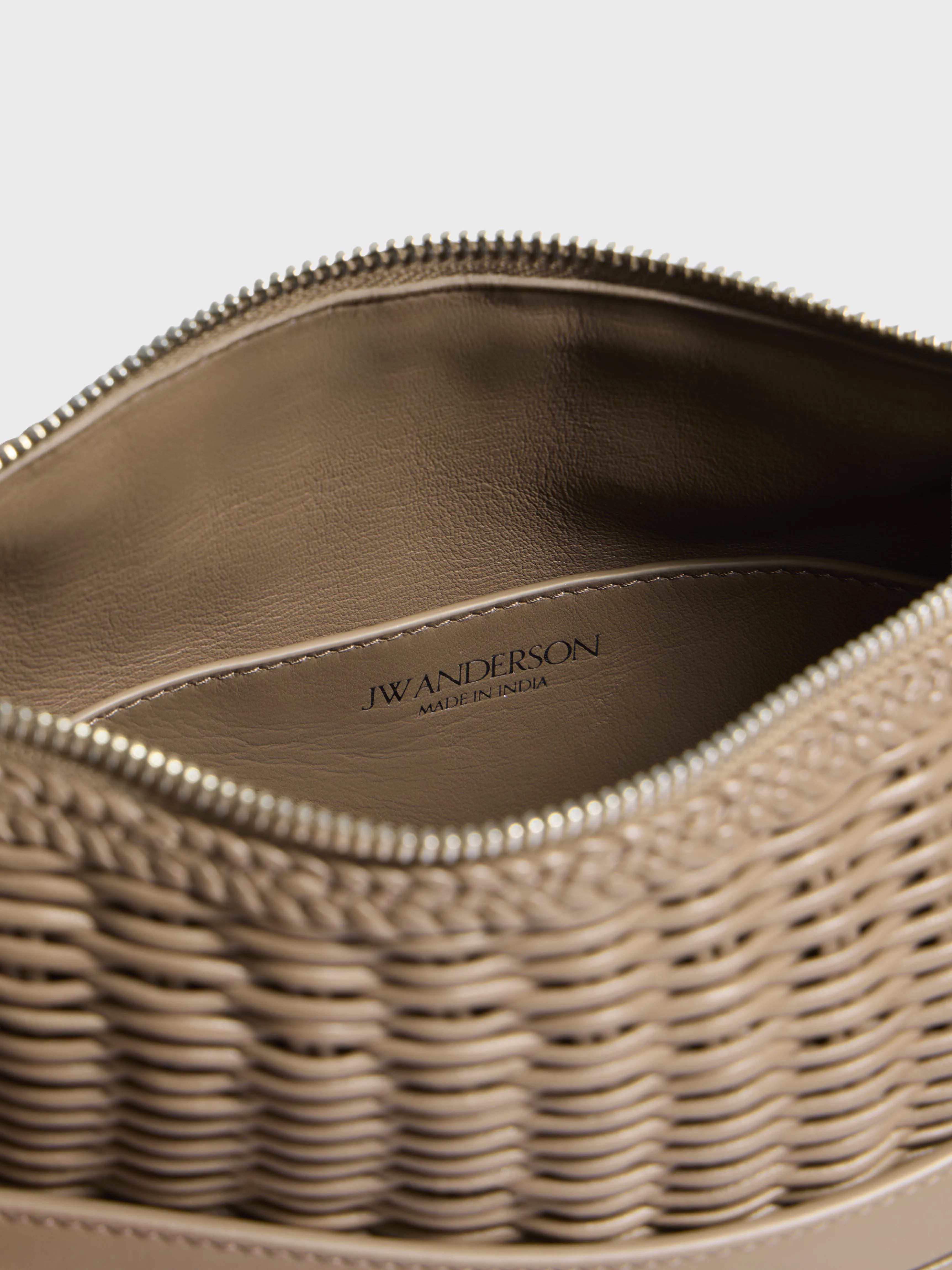 LOAFER BAG IN TAUPE WOVEN LEATHER sold by J.W. Anderson product image thumbnail 2
