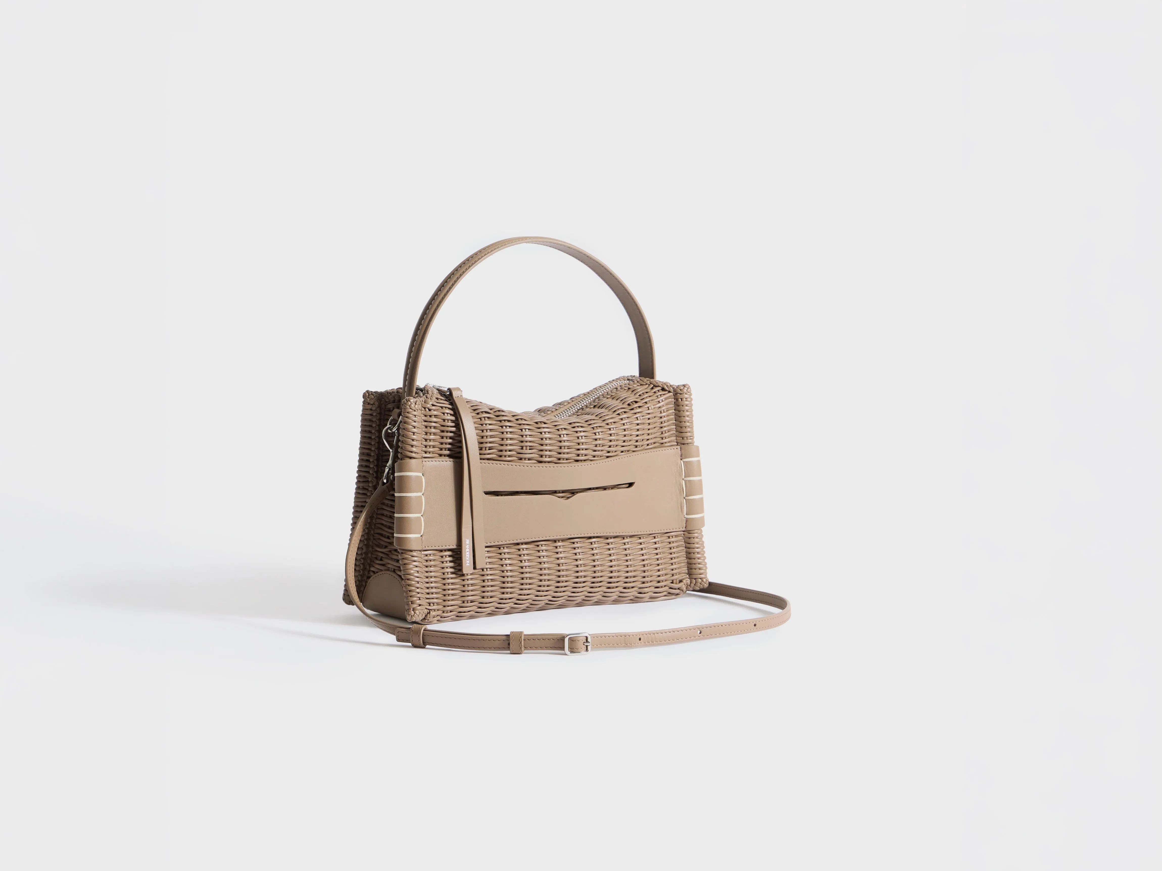 LOAFER BAG IN TAUPE WOVEN LEATHER sold by J.W. Anderson product image thumbnail 3