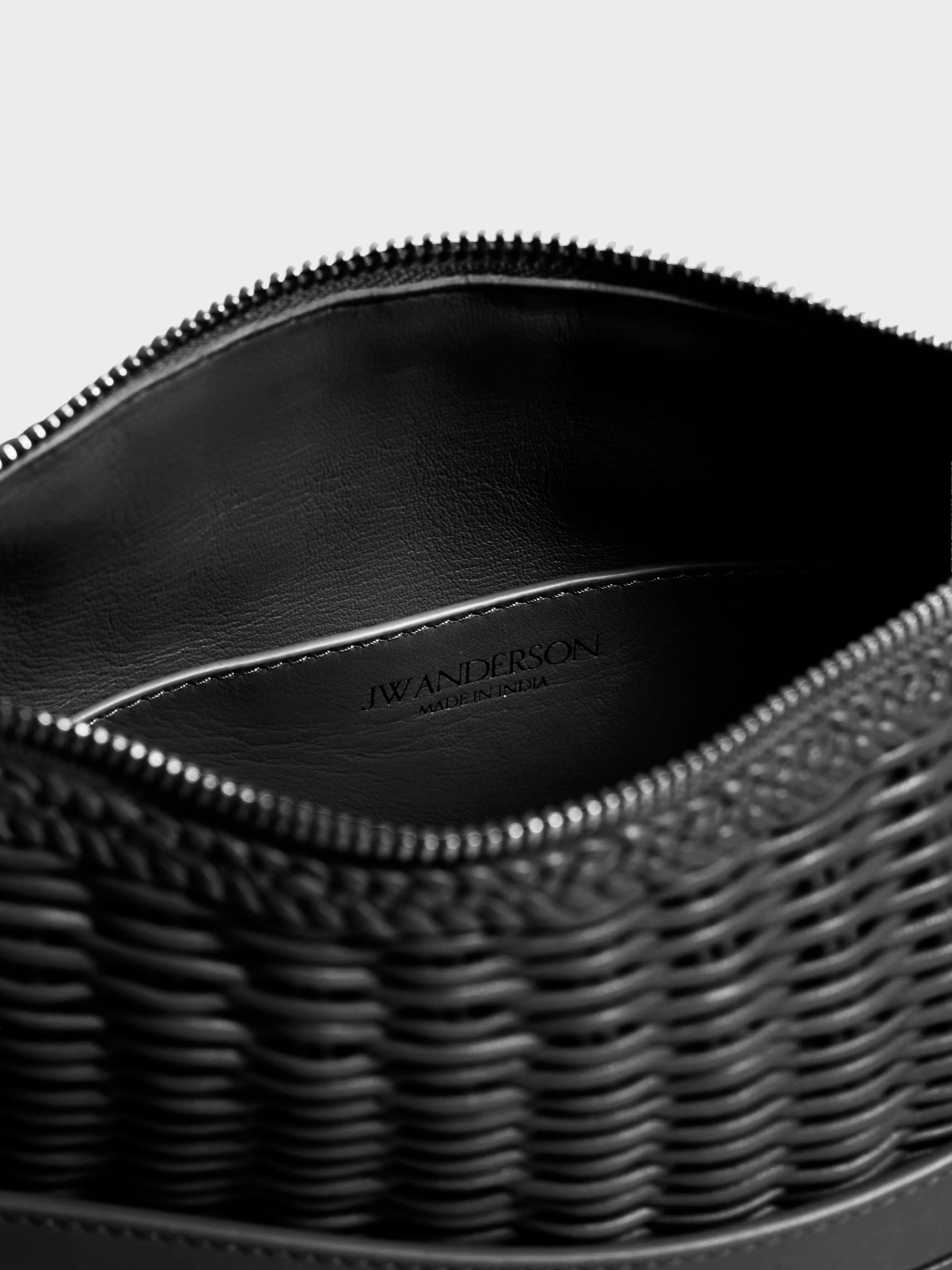 LOAFER BAG IN BLACK WOVEN LEATHER sold by J.W. Anderson product image thumbnail 4