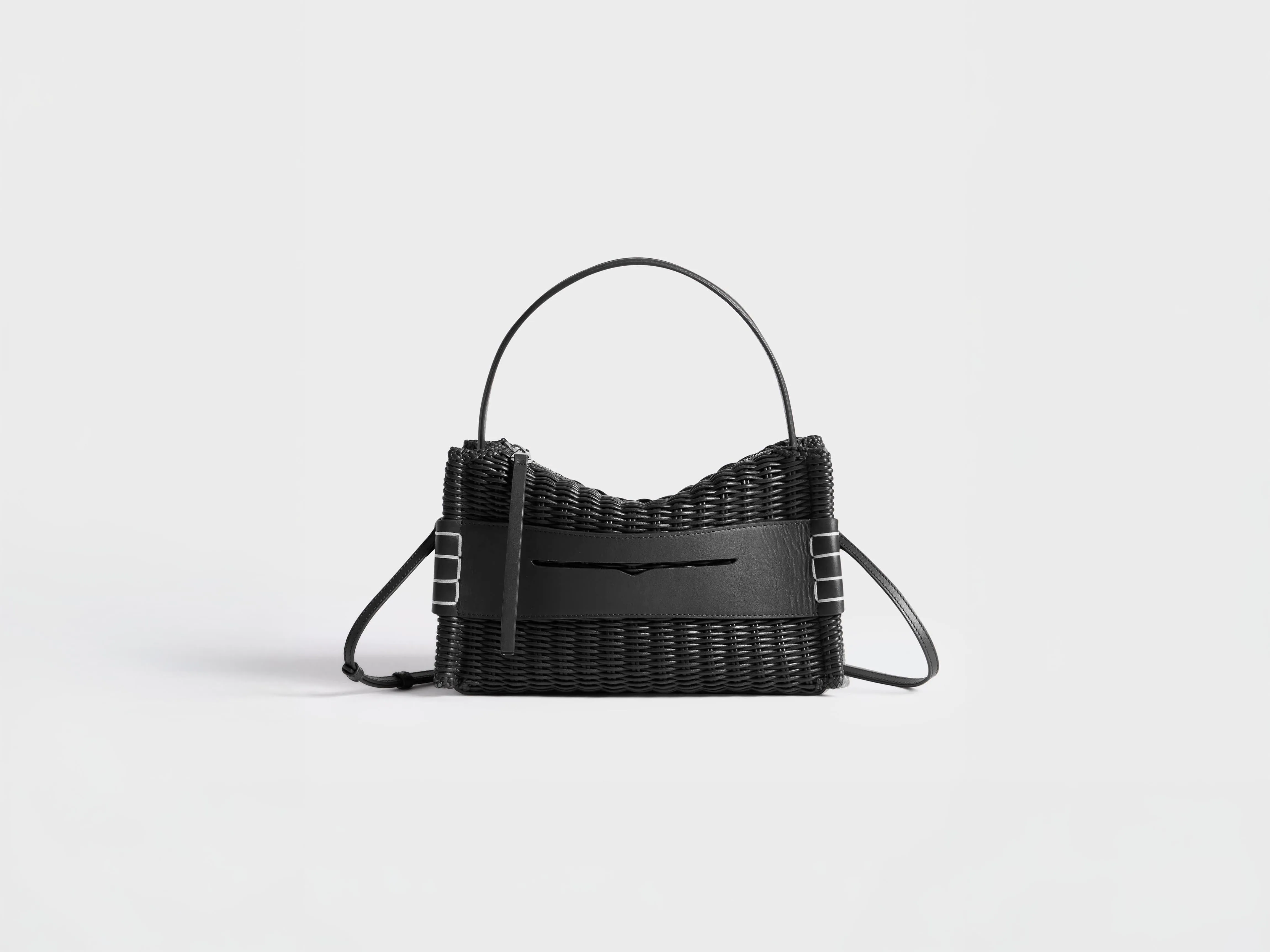 LOAFER BAG IN BLACK WOVEN LEATHER sold by J.W. Anderson