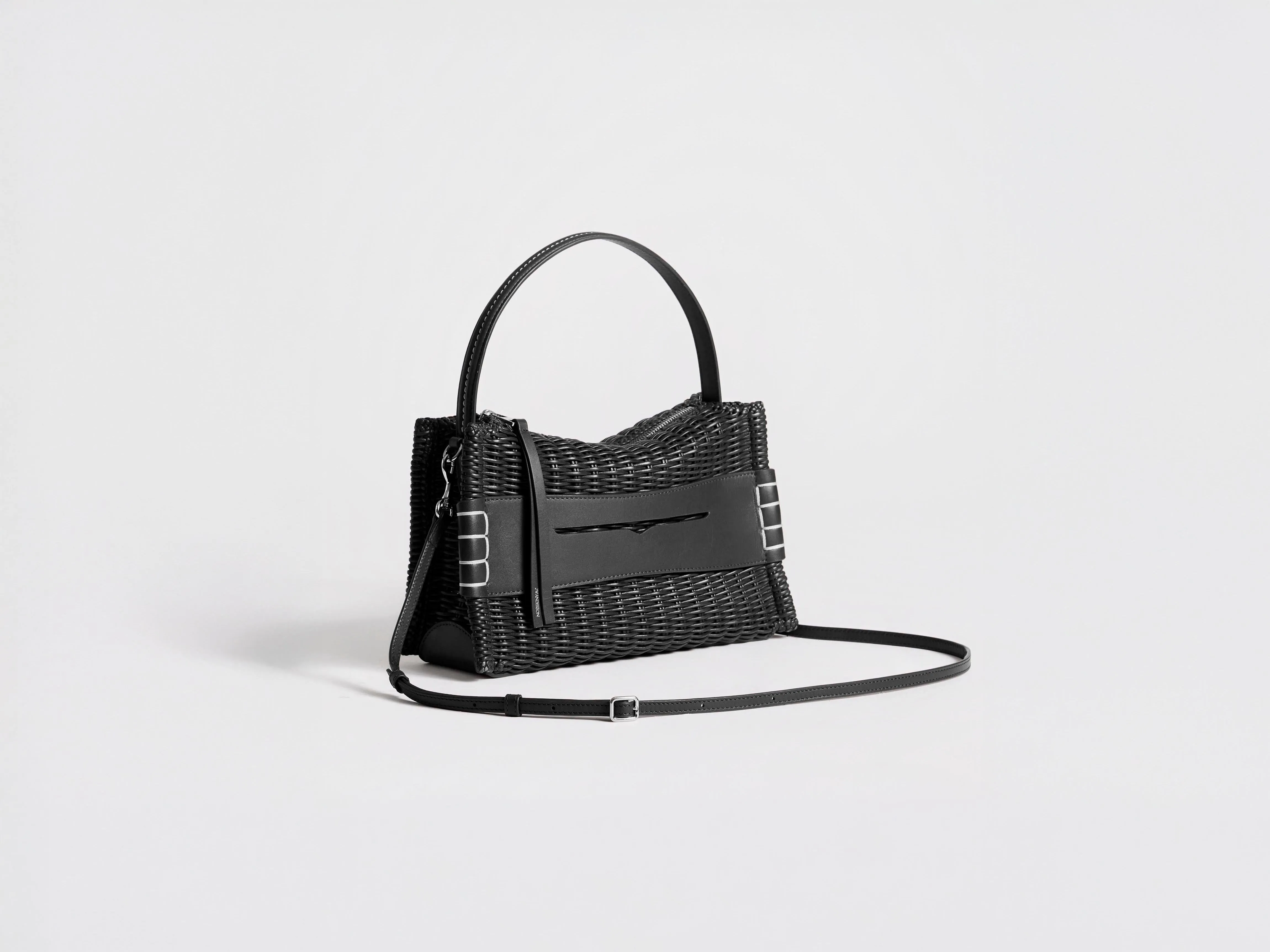LOAFER BAG IN BLACK WOVEN LEATHER sold by J.W. Anderson product image thumbnail 3
