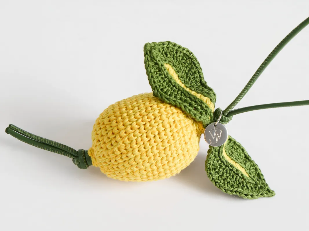 HAND-CROCHETED LEMON CHARM made by J.W. Anderson