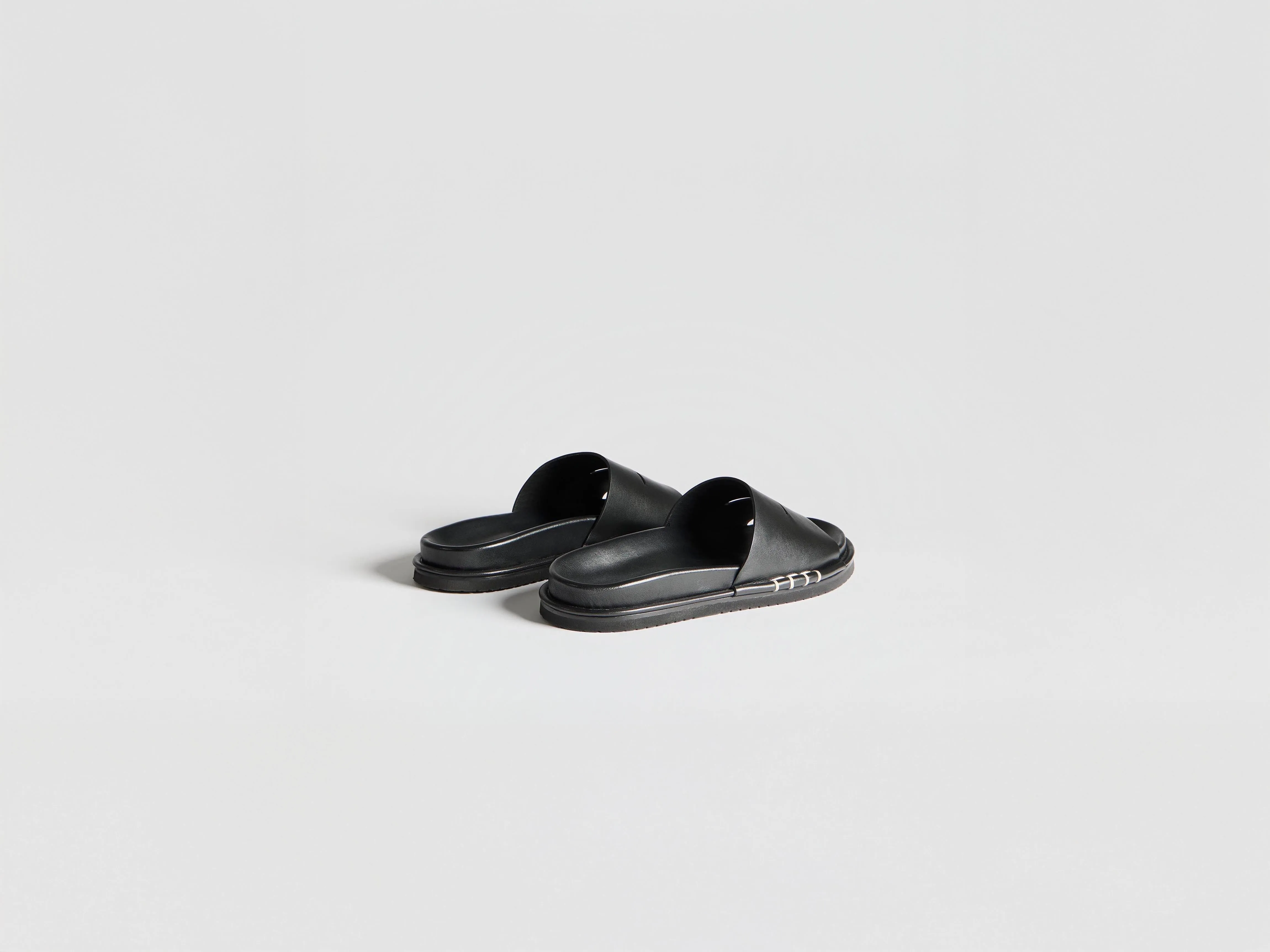 MENS FUSSBETT LOAFER LEATHER SLIDES IN BLACK sold by J.W. Anderson product image thumbnail 3