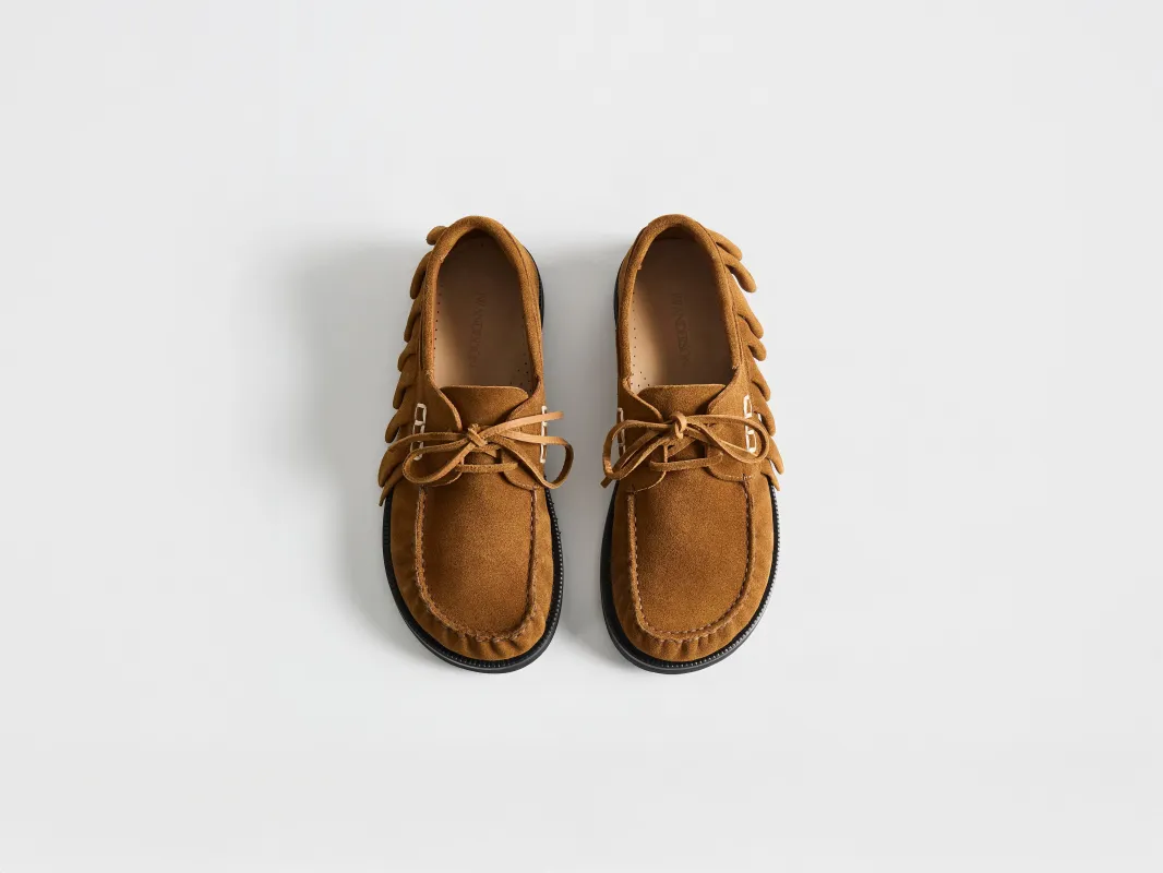 CL_MENS LOAFER RUFFLE SUEDE BOAT SHOES made by J.W. Anderson