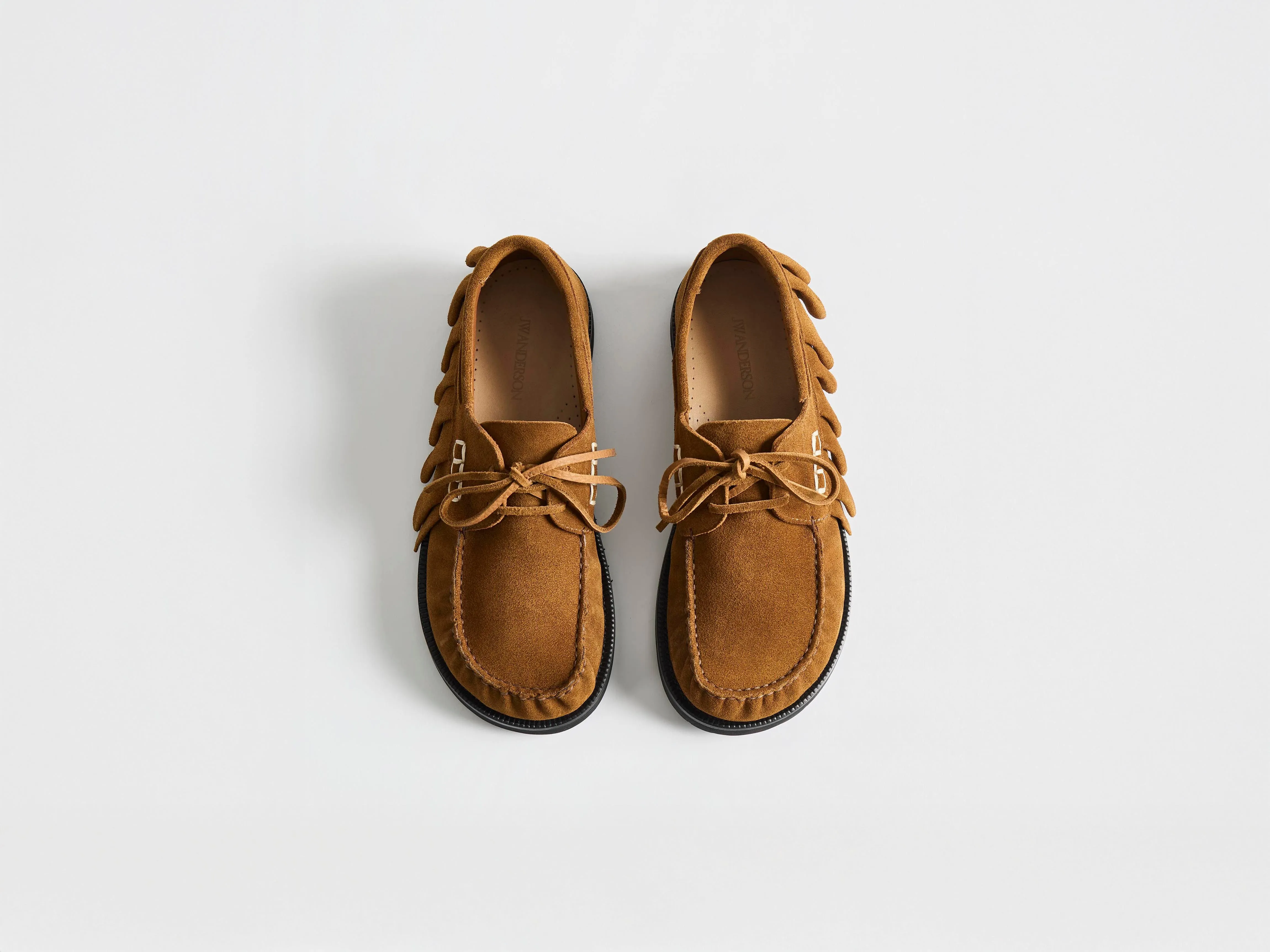 CL_MENS LOAFER RUFFLE SUEDE BOAT SHOES sold by J.W. Anderson