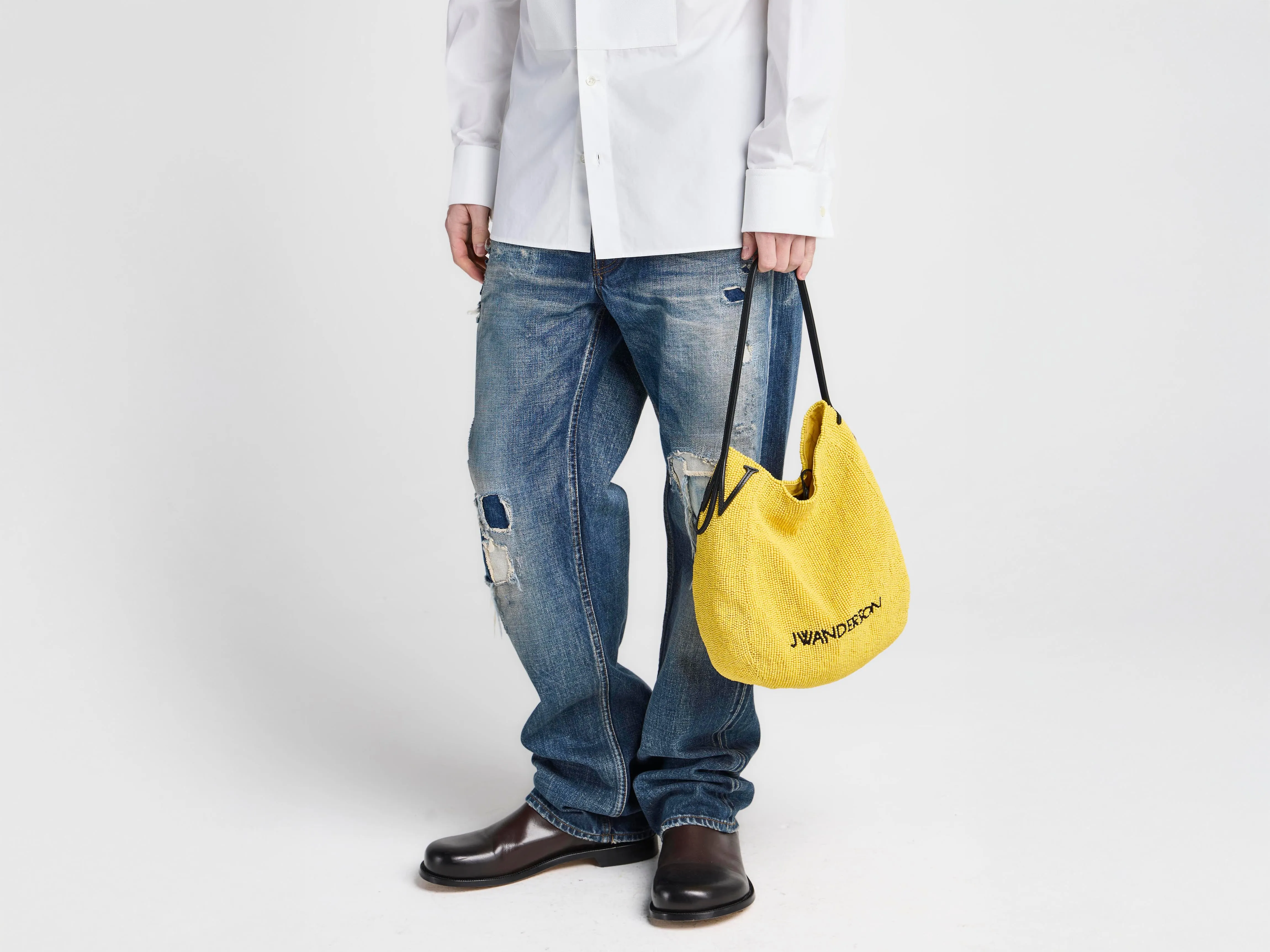 SMALL BEADED BULB BAG IN YELLOW sold by J.W. Anderson product image thumbnail 2
