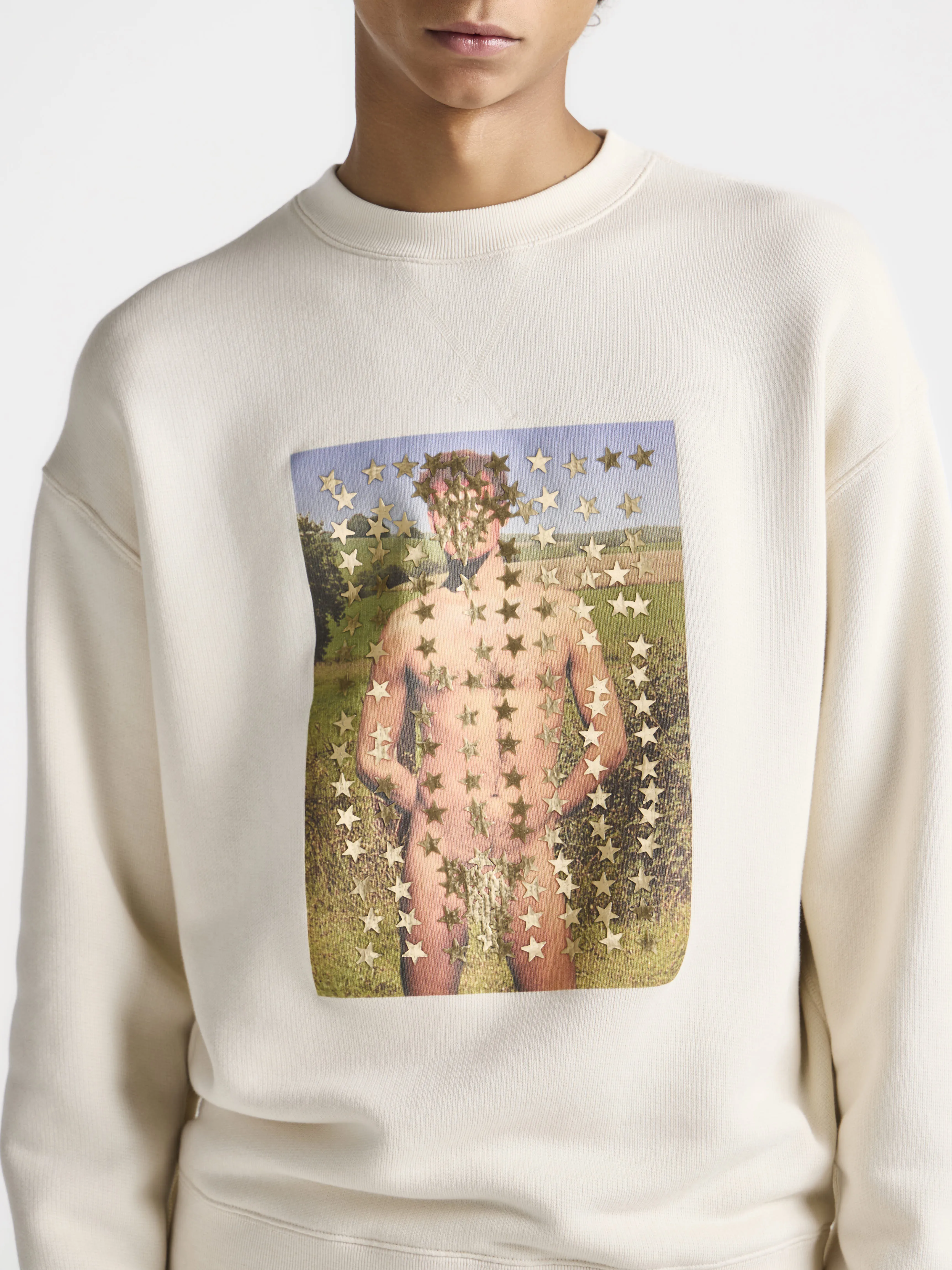 MENS STAR MAN SWEATSHIRT IN ECRU sold by J.W. Anderson product image thumbnail 4