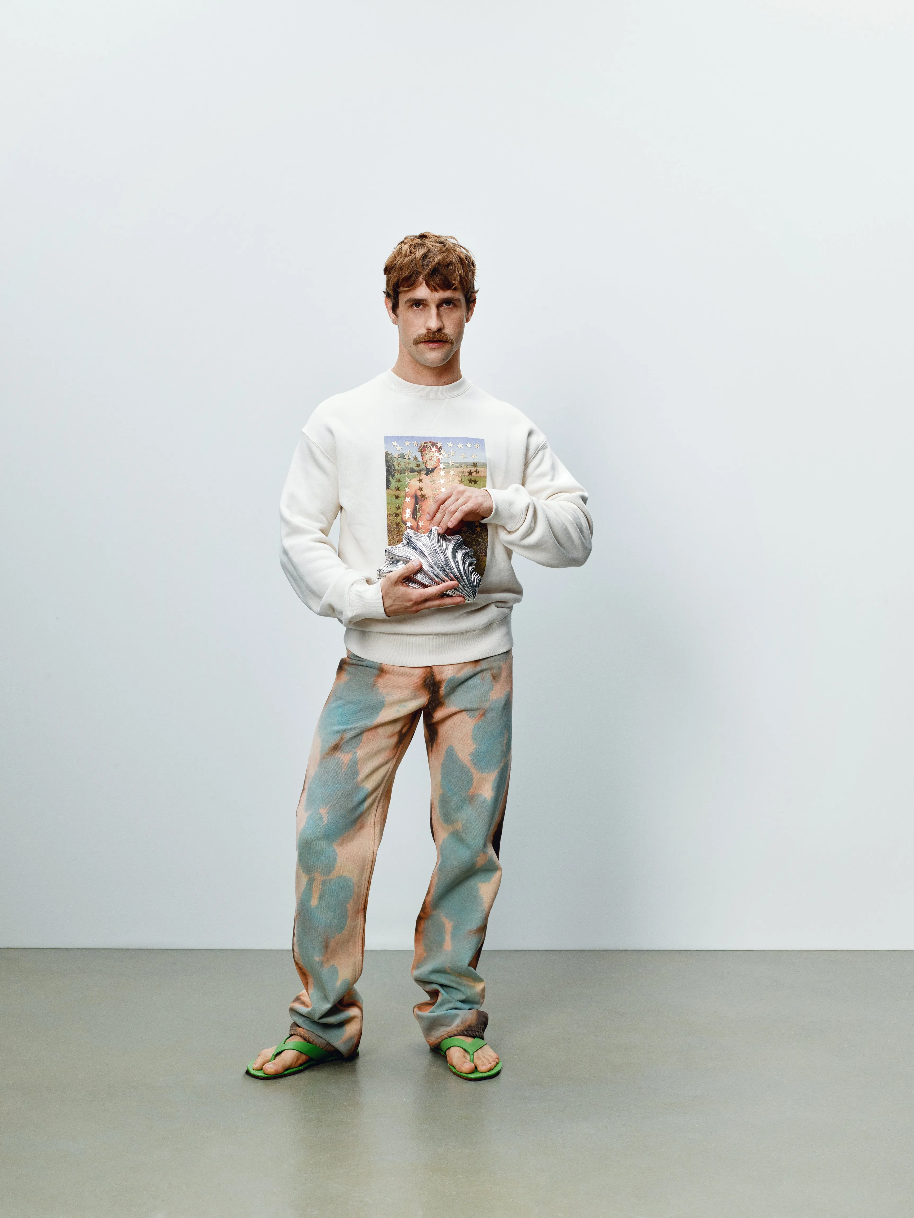 MENS STAR MAN SWEATSHIRT IN ECRU sold by J.W. Anderson