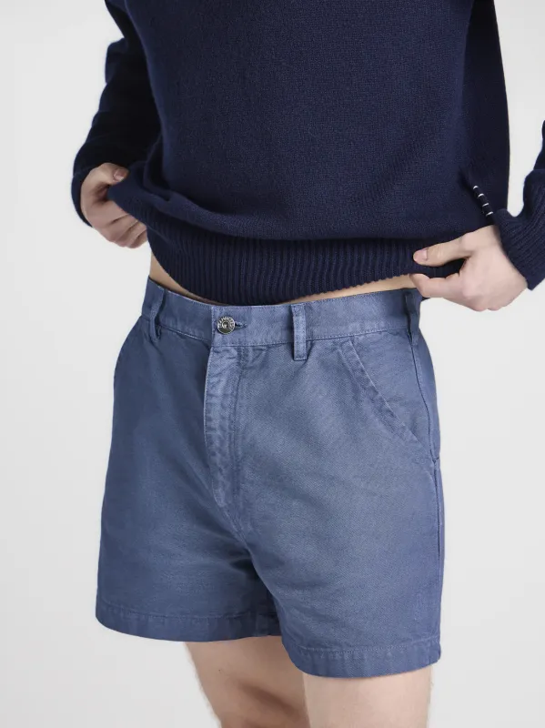 MENS HIKING SHORTS IN STEEL BLUE made by J.W. Anderson
