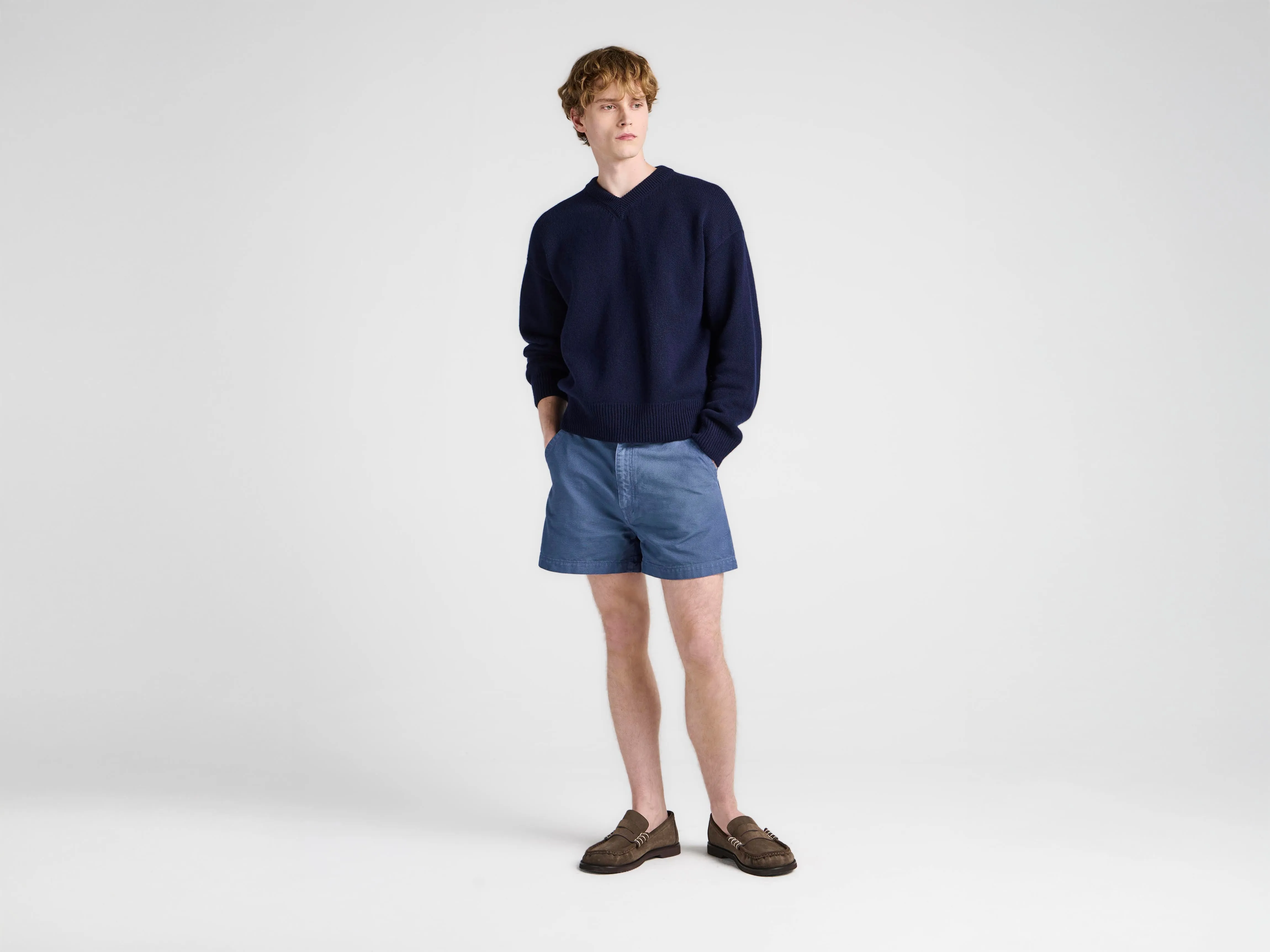 MENS HIKING SHORTS IN STEEL BLUE sold by J.W. Anderson product image thumbnail 4