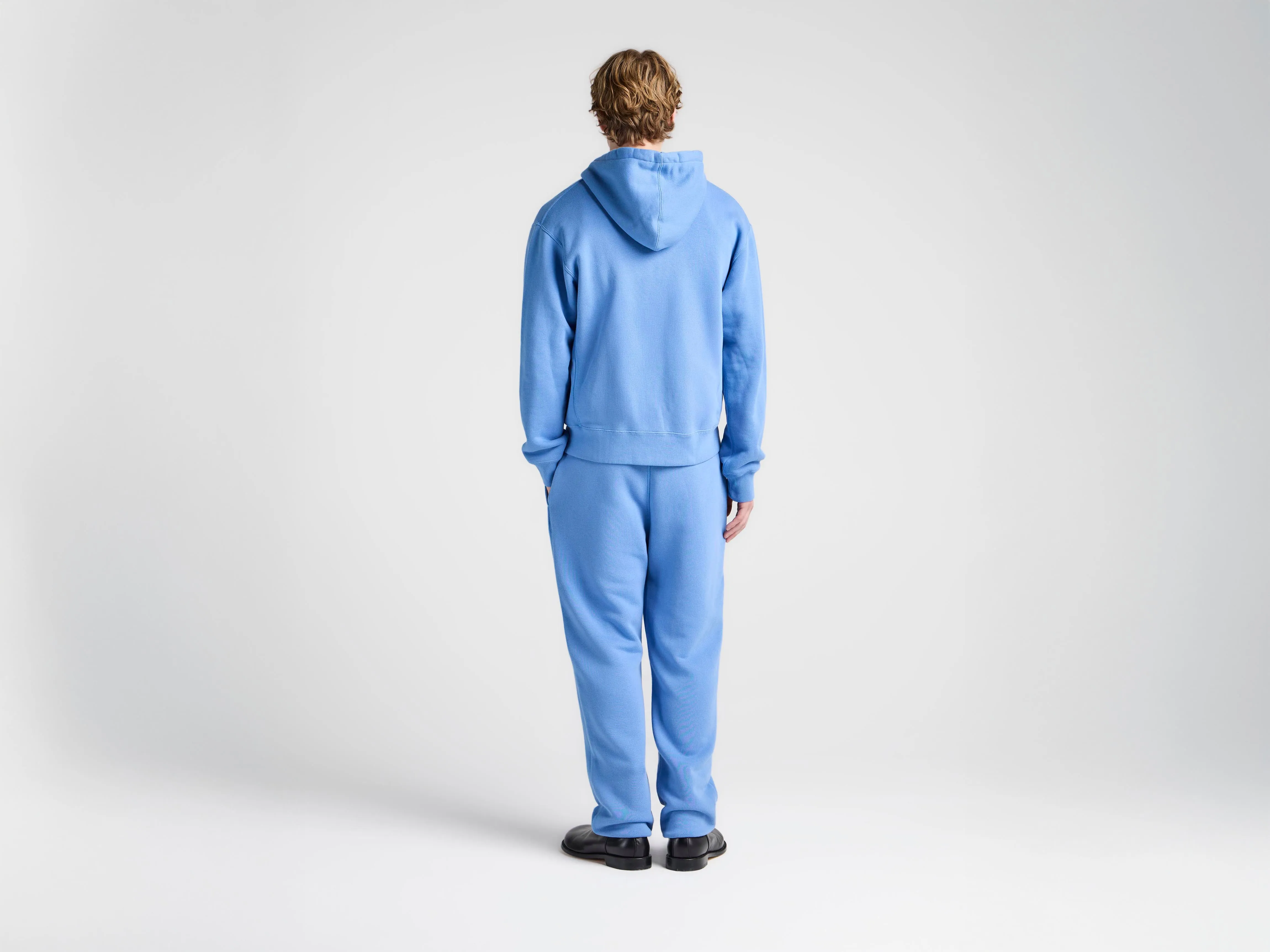 MENS FRONT ZIP HOODIE IN WASHED BLUE sold by J.W. Anderson product image thumbnail 2