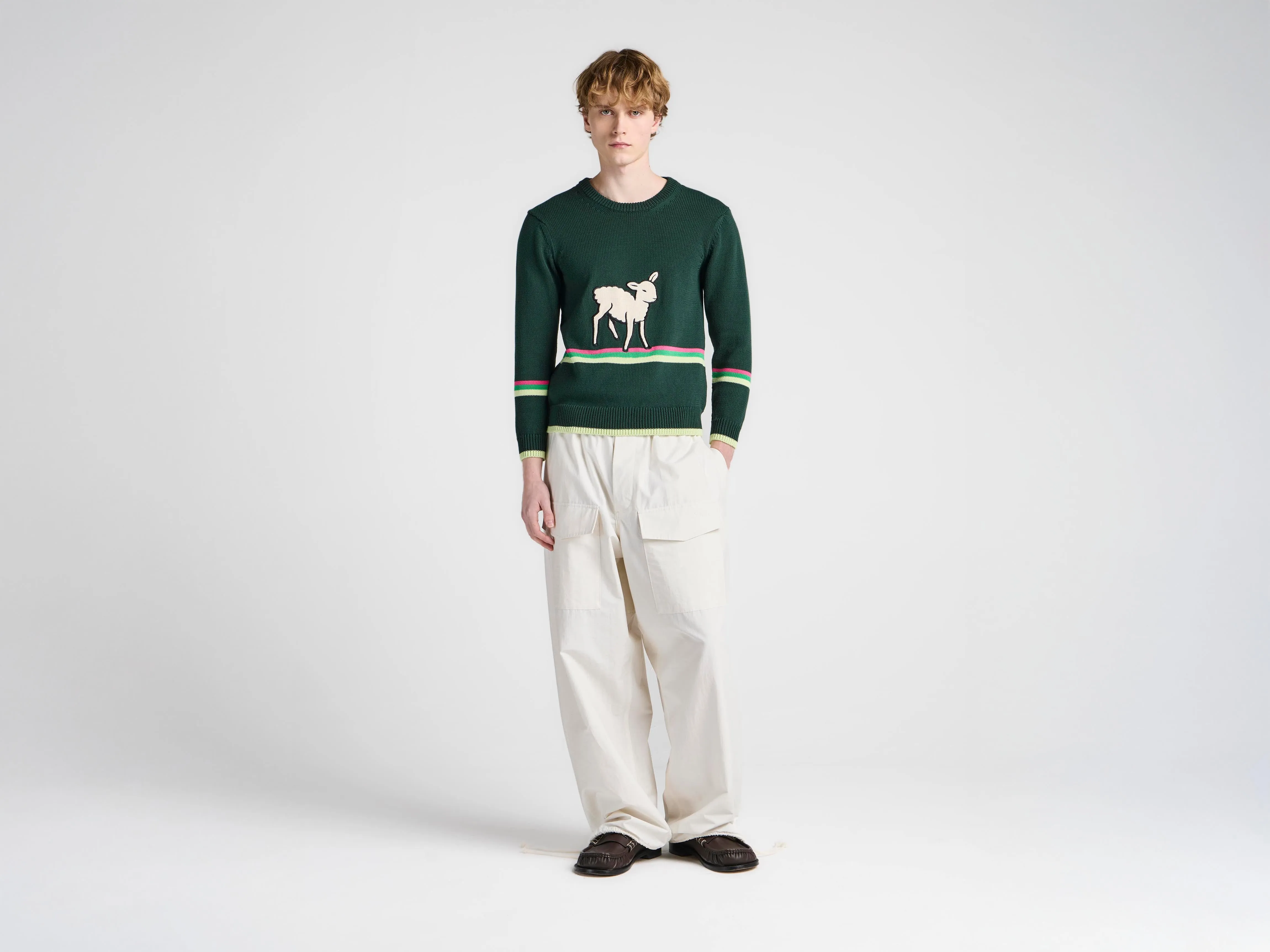 MENS PARACHUTE TRACK PANTS IN IVORY sold by J.W. Anderson product image thumbnail 2
