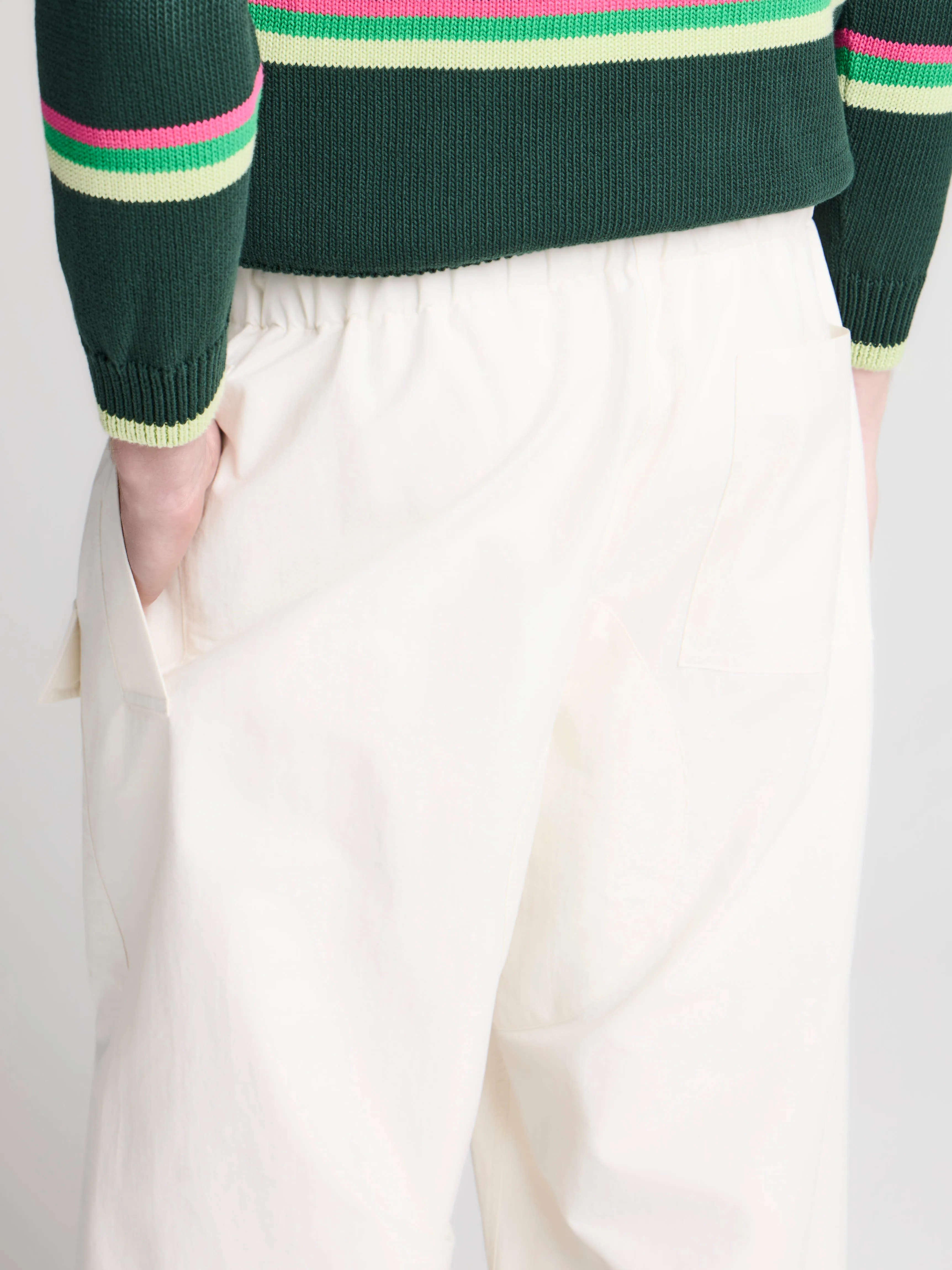 MENS PARACHUTE TRACK PANTS IN IVORY sold by J.W. Anderson product image thumbnail 4