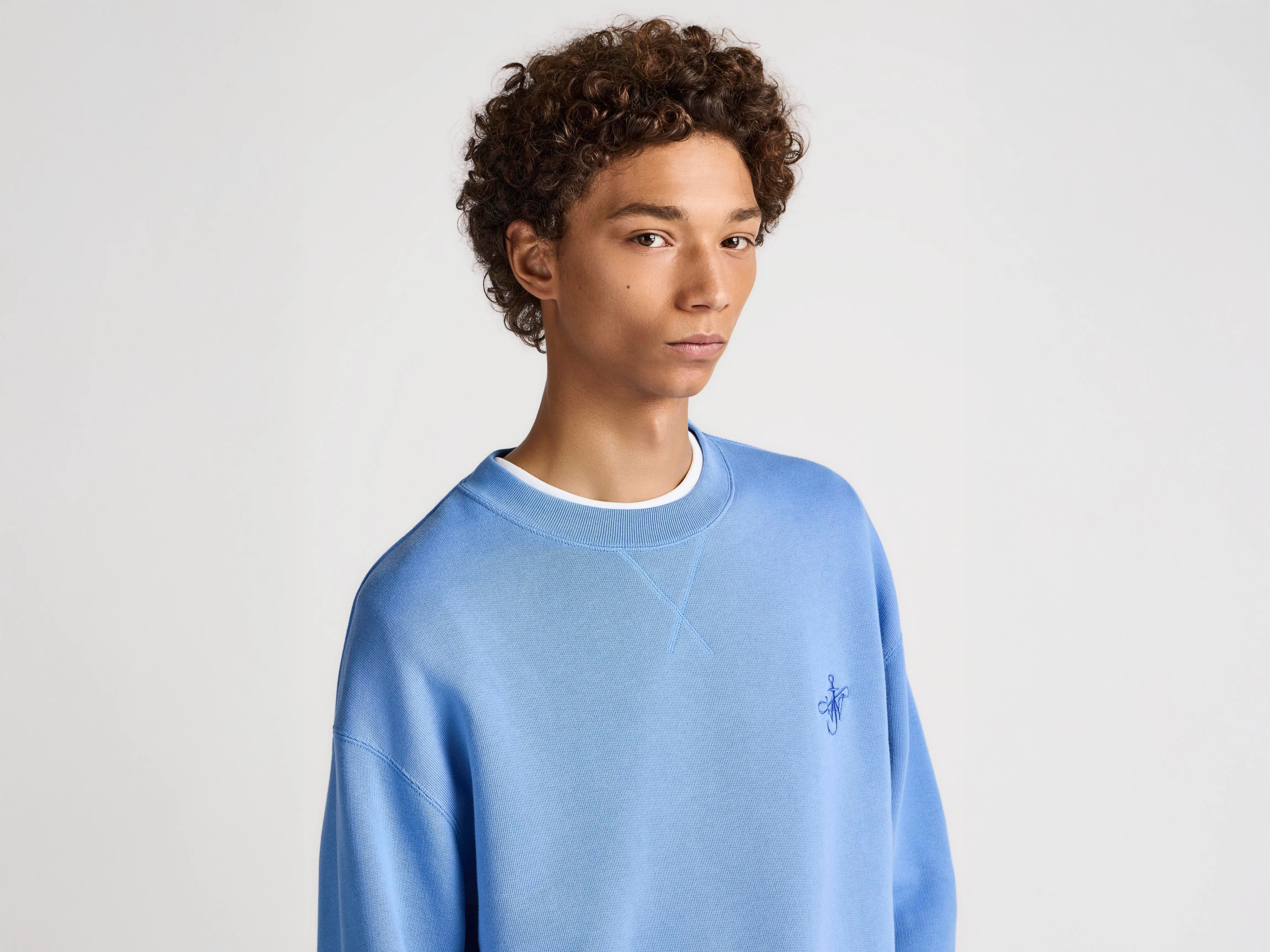 MENS RIBBON ANCHOR SWEATSHIRT IN WASHED BLUE sold by J.W. Anderson product image thumbnail 3