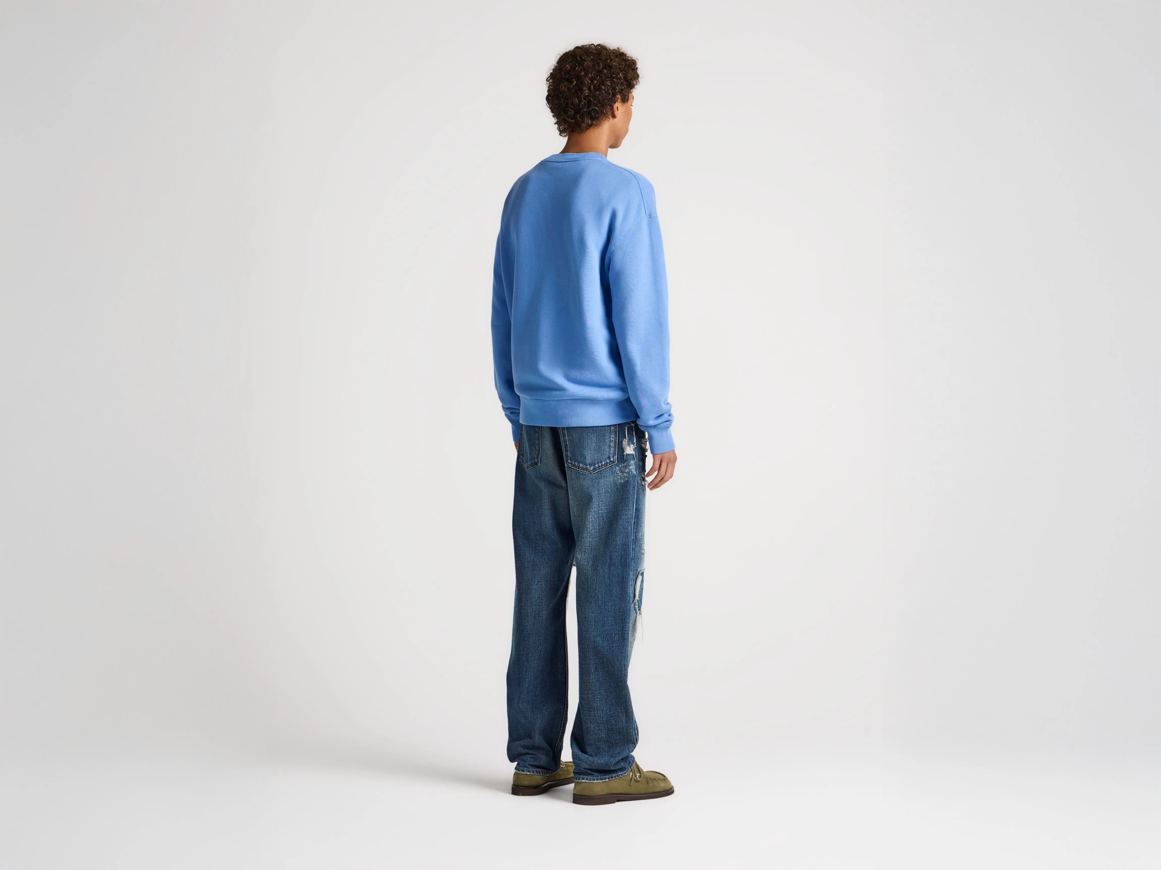 MENS RIBBON ANCHOR SWEATSHIRT IN WASHED BLUE sold by J.W. Anderson product image thumbnail 2
