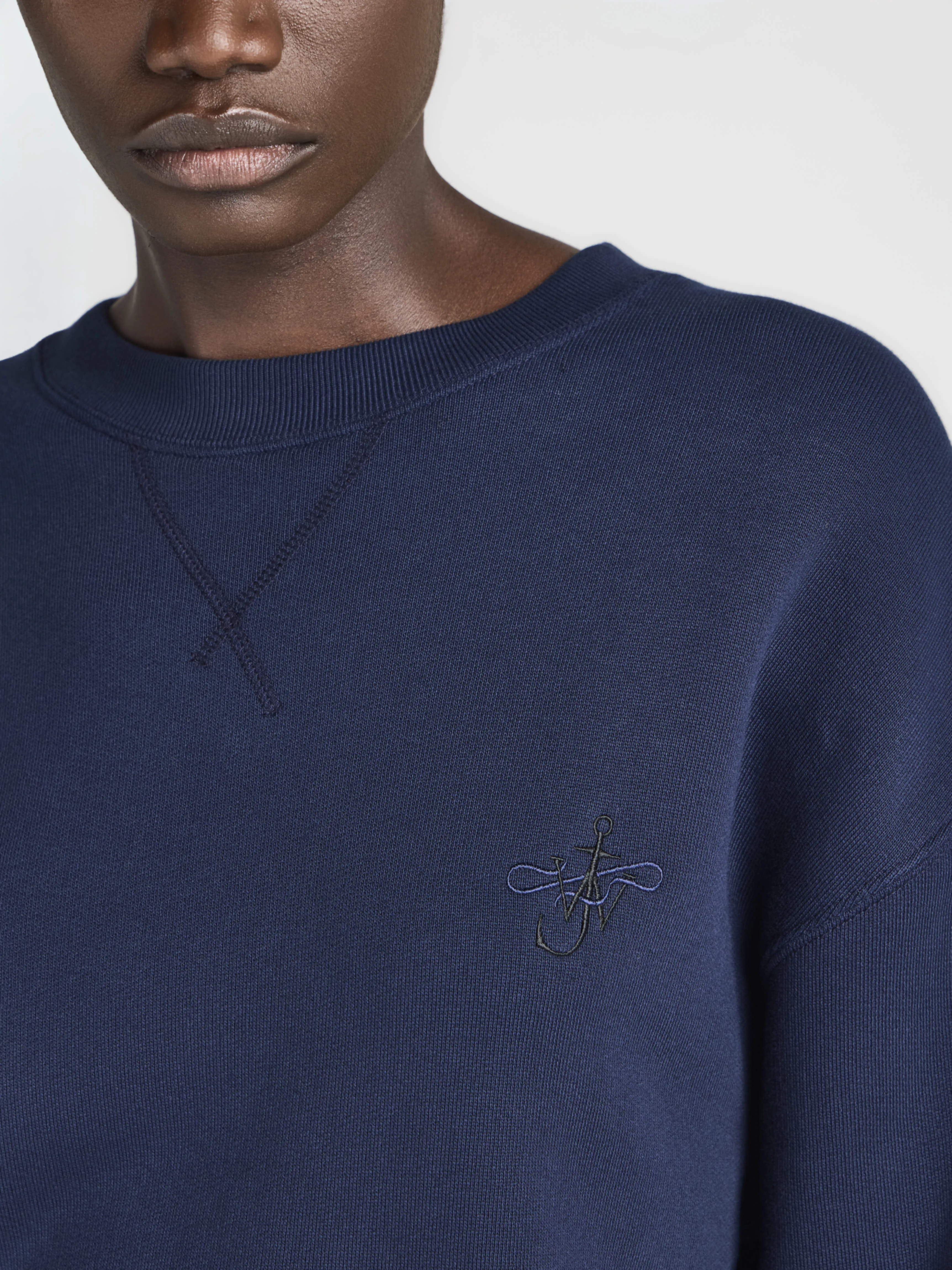 WOMENS RIBBON ANCHOR SWEATSHIRT IN NAVY sold by J.W. Anderson product image thumbnail 4