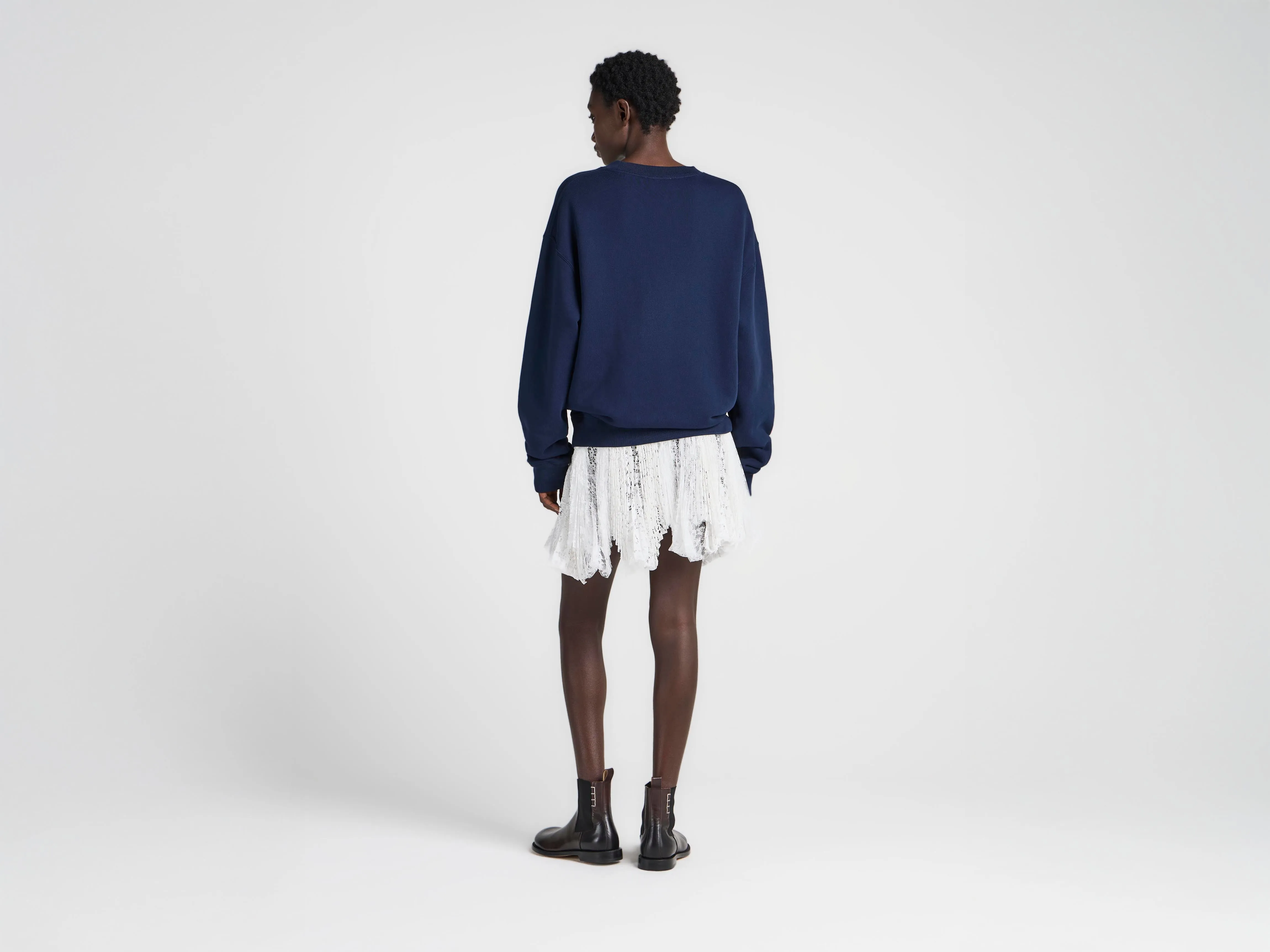 WOMENS RIBBON ANCHOR SWEATSHIRT IN NAVY sold by J.W. Anderson product image thumbnail 3