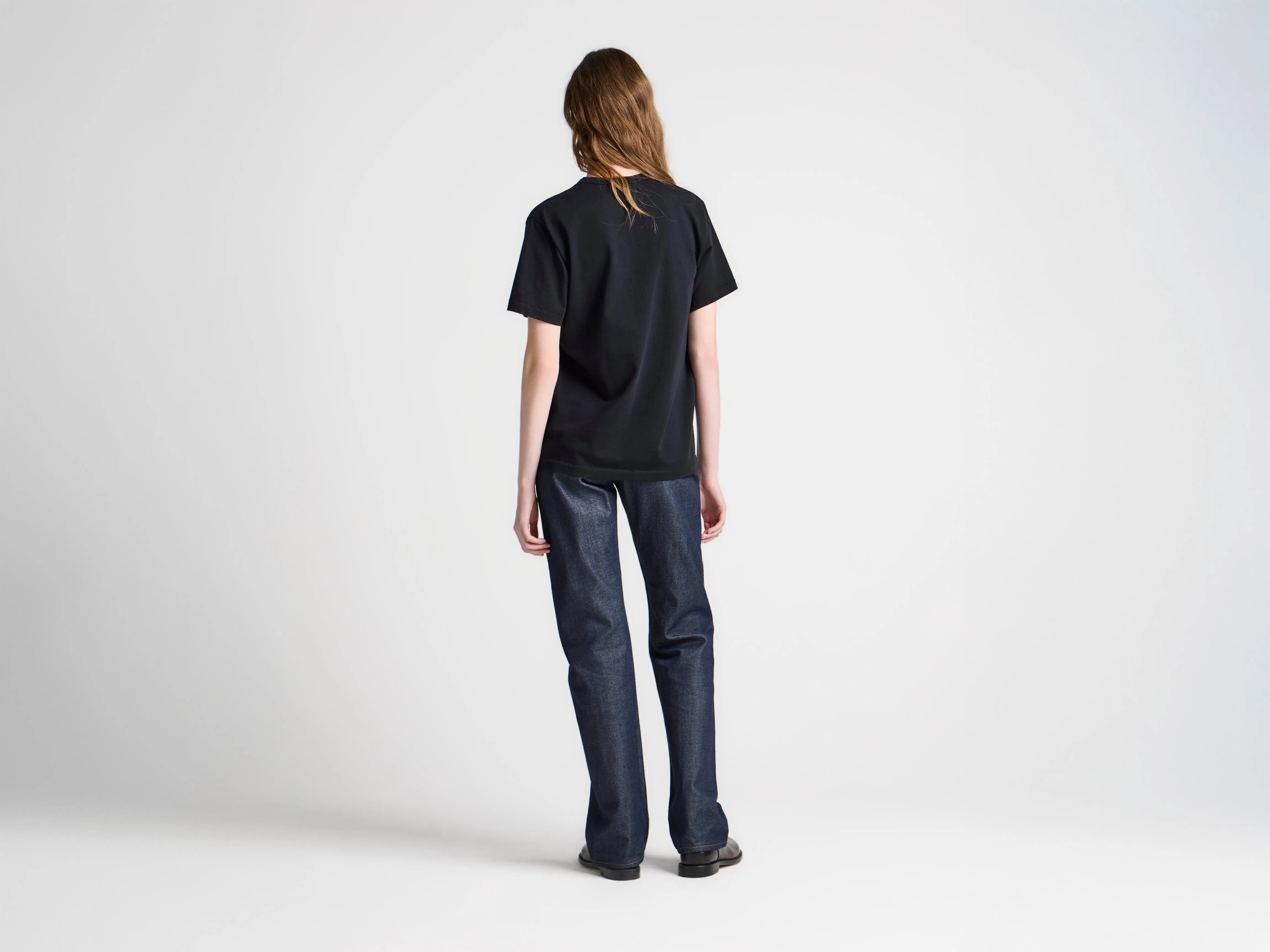 WOMENS EMBROIDERED ANCHOR T-SHIRT IN BLACK sold by J.W. Anderson product image thumbnail 2