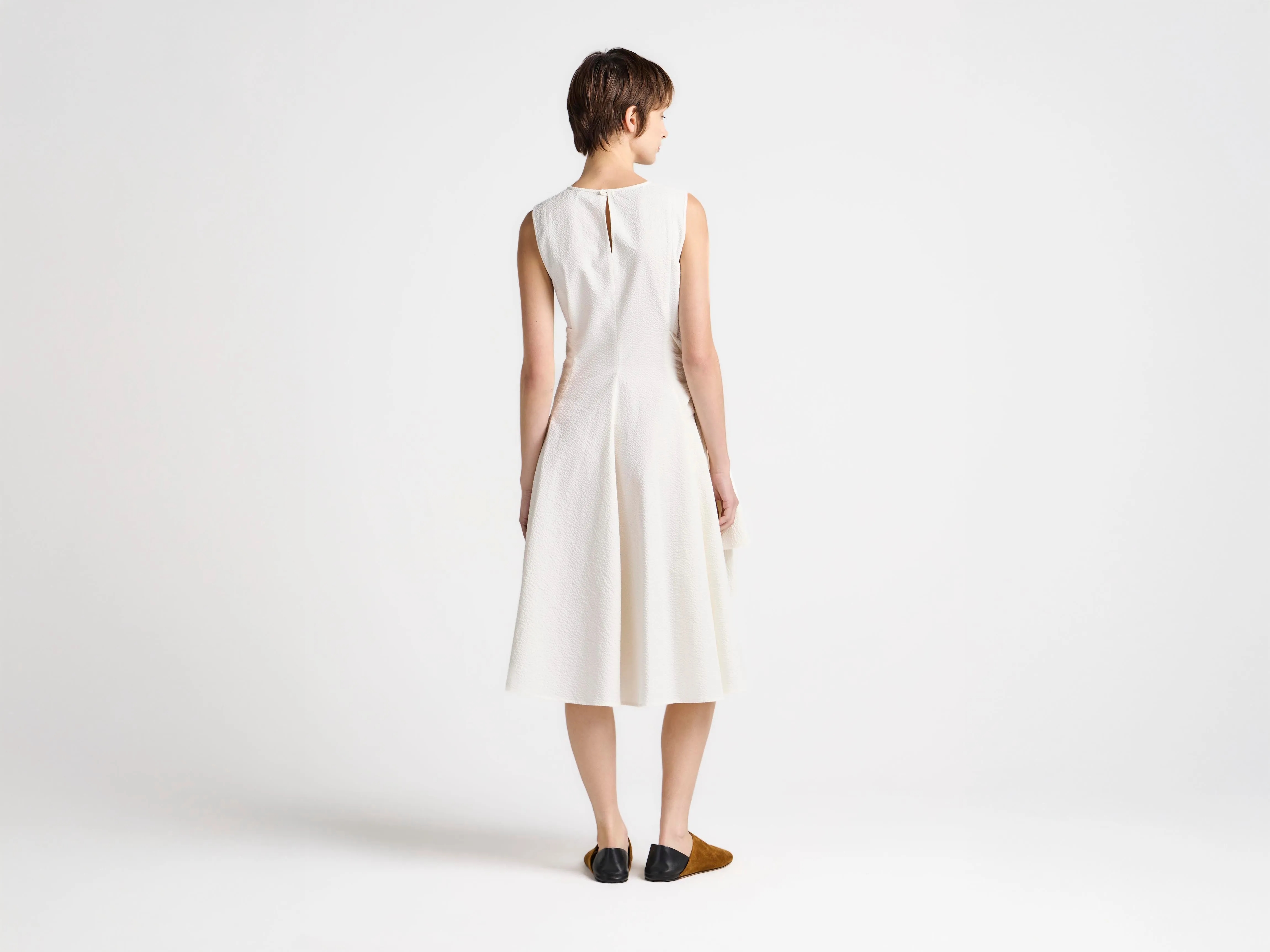 WOMENS CLOQUE DRESS IN IVORY sold by J.W. Anderson product image thumbnail 2