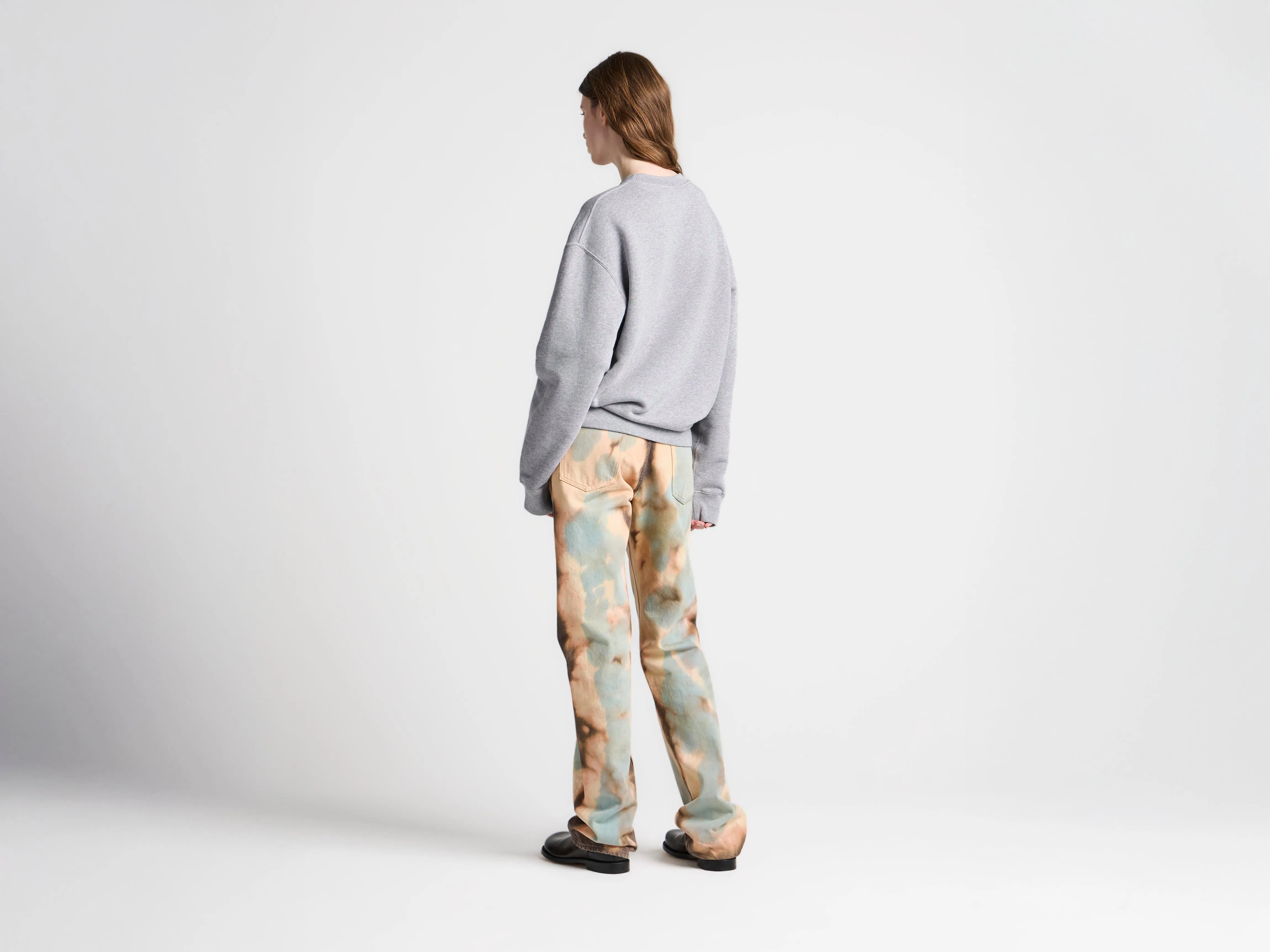WOMENS RIBBON ANCHOR SWEATSHIRT IN MID GREY MELANGE sold by J.W. Anderson product image thumbnail 2