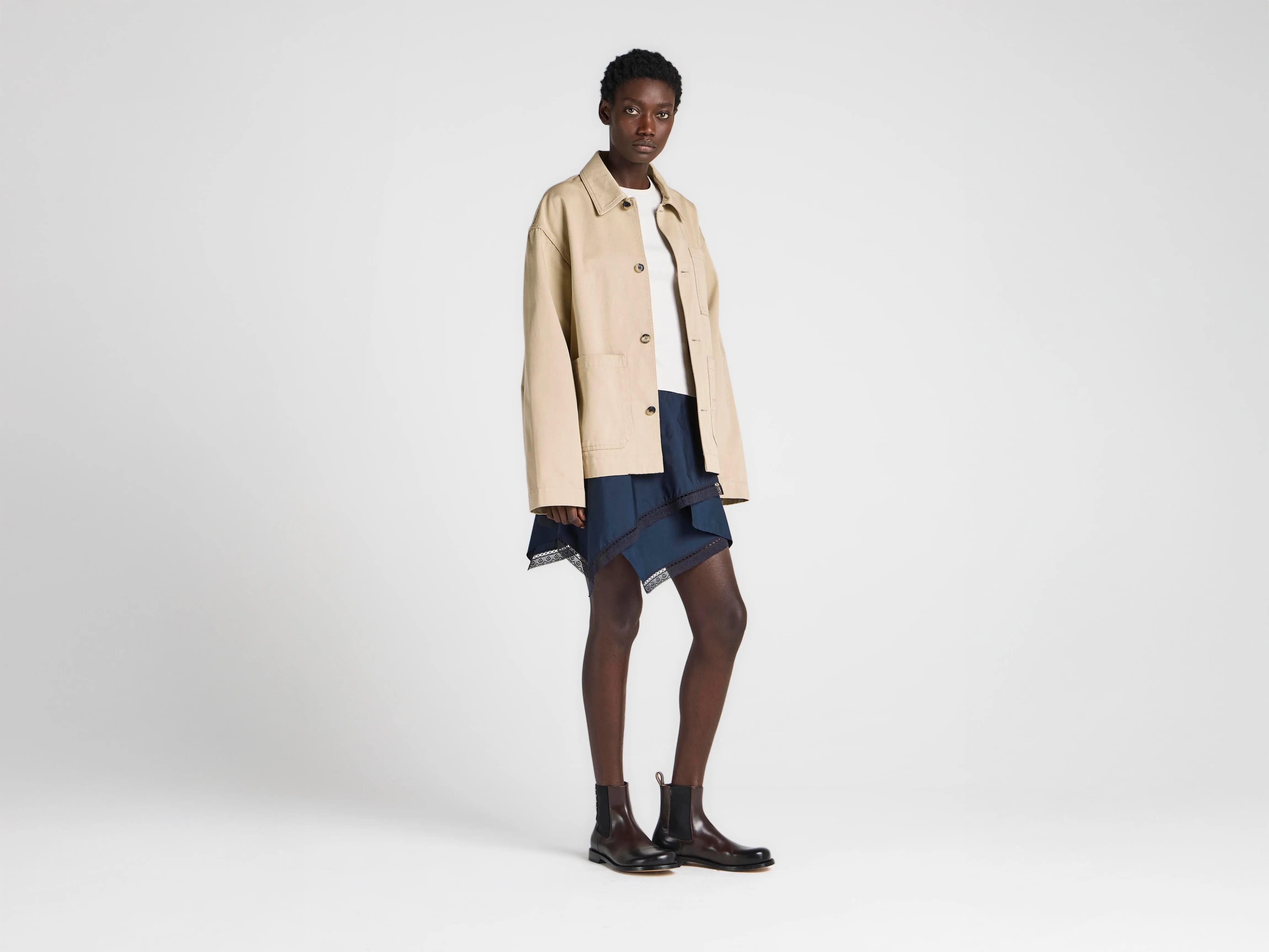 WOMENS PATCH POCKET JACKET IN BEIGE sold by J.W. Anderson