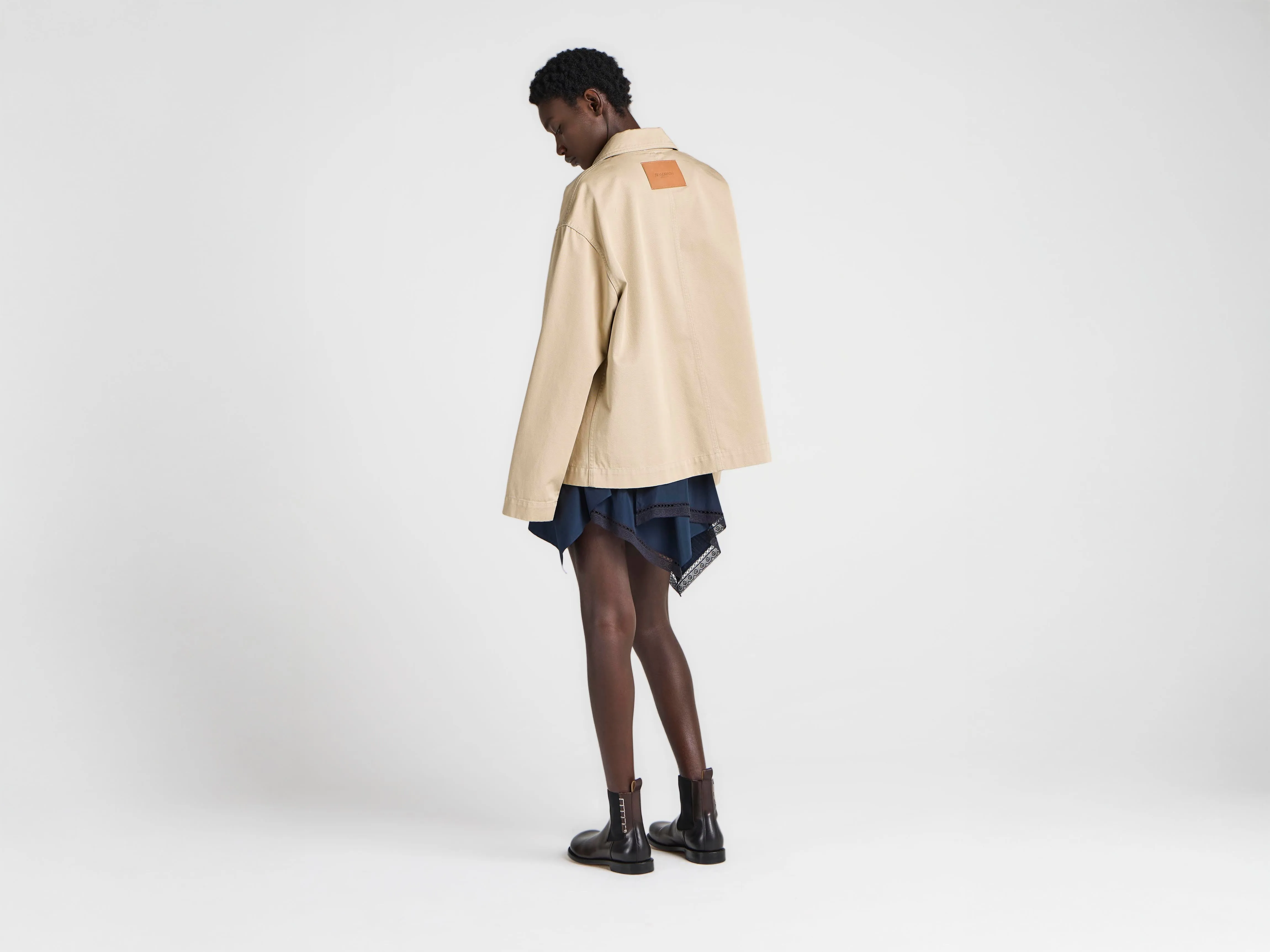 WOMENS PATCH POCKET JACKET IN BEIGE sold by J.W. Anderson product image thumbnail 2