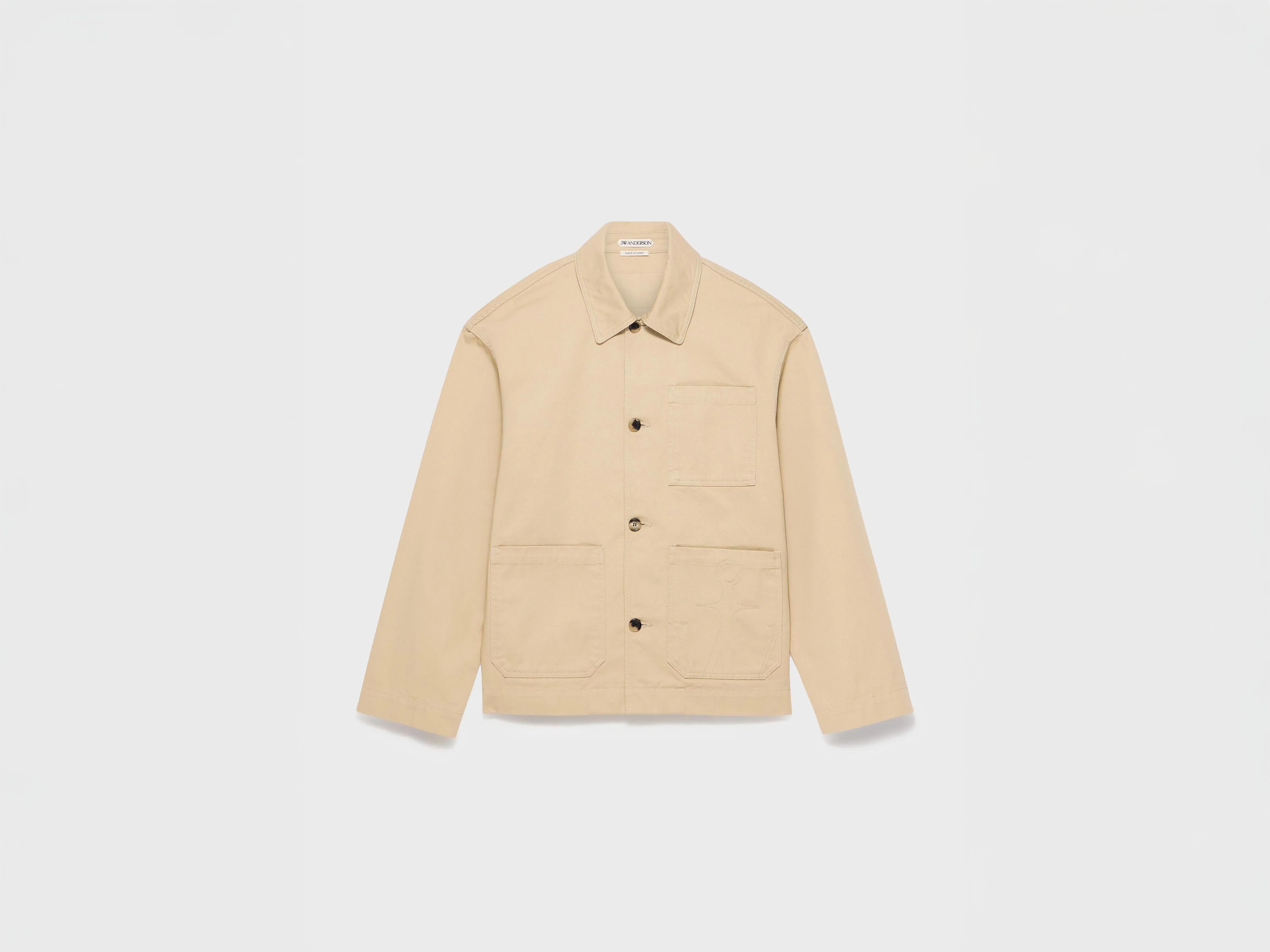 WOMENS PATCH POCKET JACKET IN BEIGE sold by J.W. Anderson product image thumbnail 5